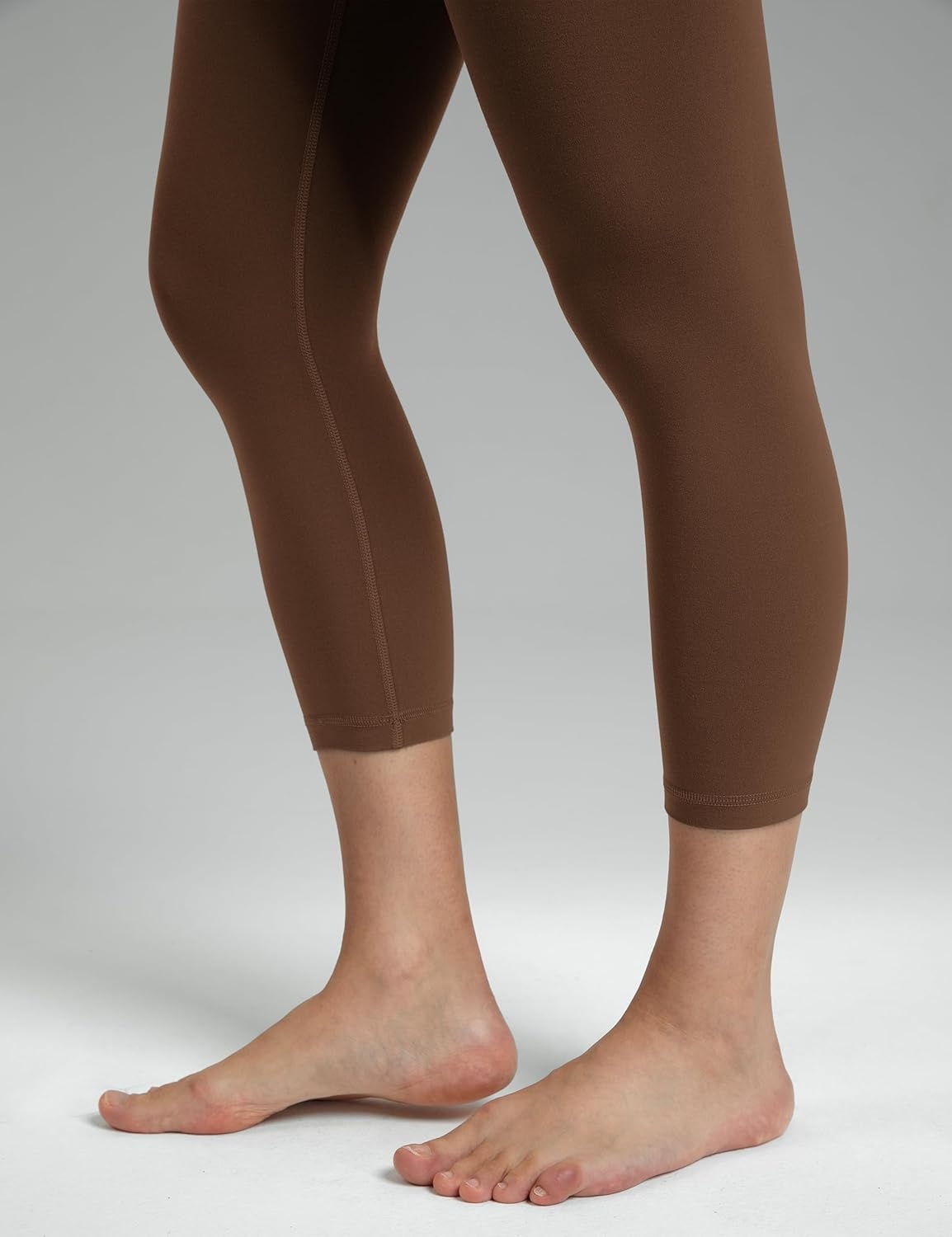 image:imageColorfulkoala Dreamlux High Waisted Leggings for Women with 21 Inseam Tummy Control Buttery Soft Capri Yoga PantsCocoa