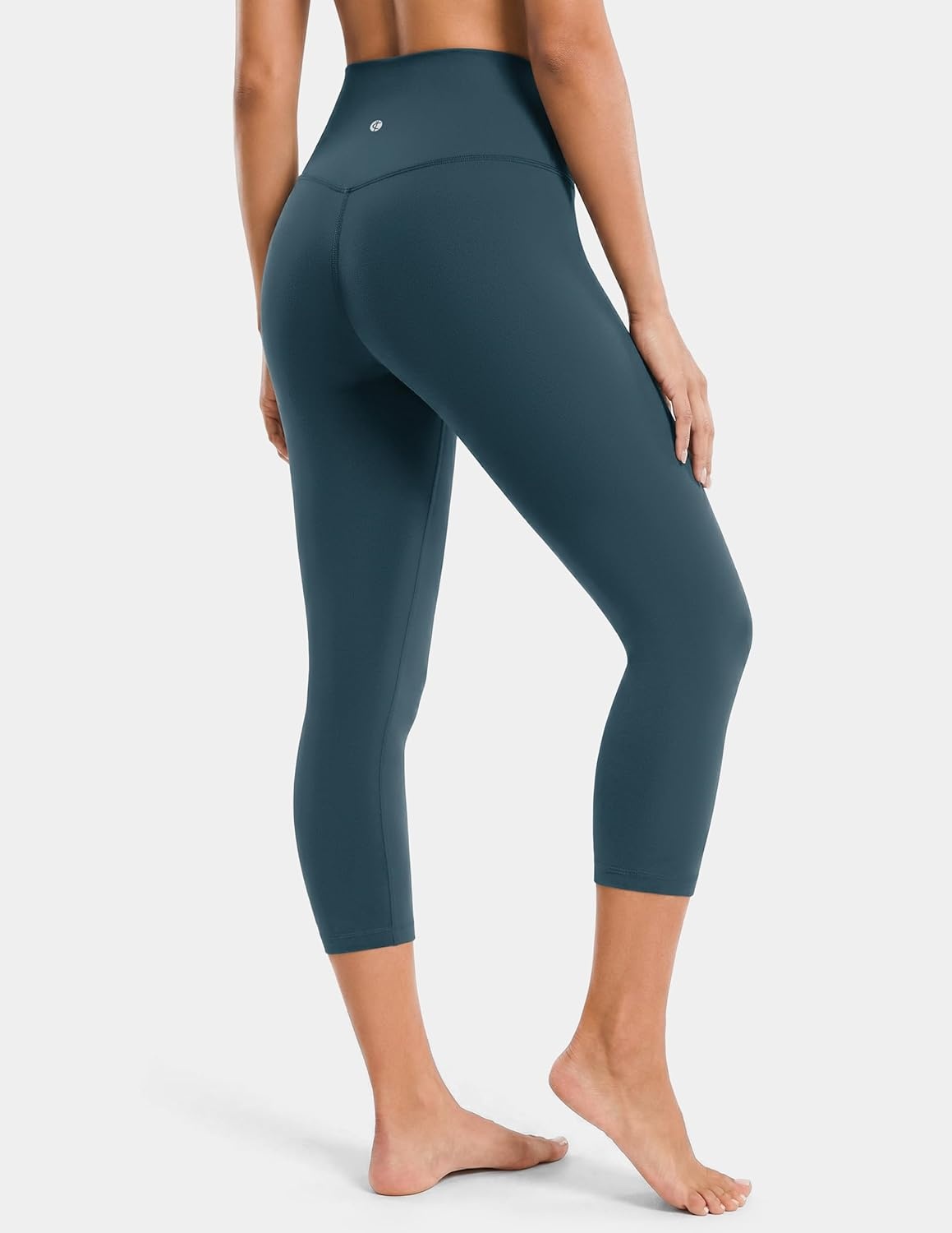 image:imageColorfulkoala Dreamlux High Waisted Leggings for Women with 21 Inseam Tummy Control Buttery Soft Capri Yoga PantsDark Jasper