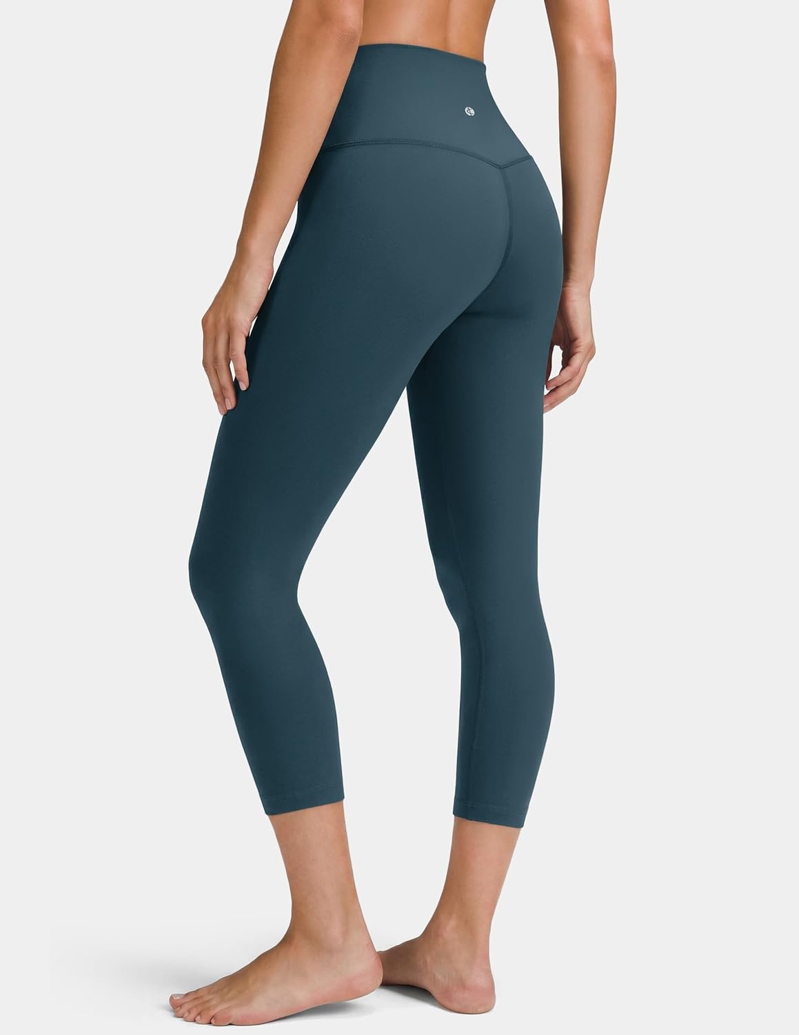 image:imageColorfulkoala Dreamlux High Waisted Leggings for Women with 21 Inseam Tummy Control Buttery Soft Capri Yoga PantsDark Jasper