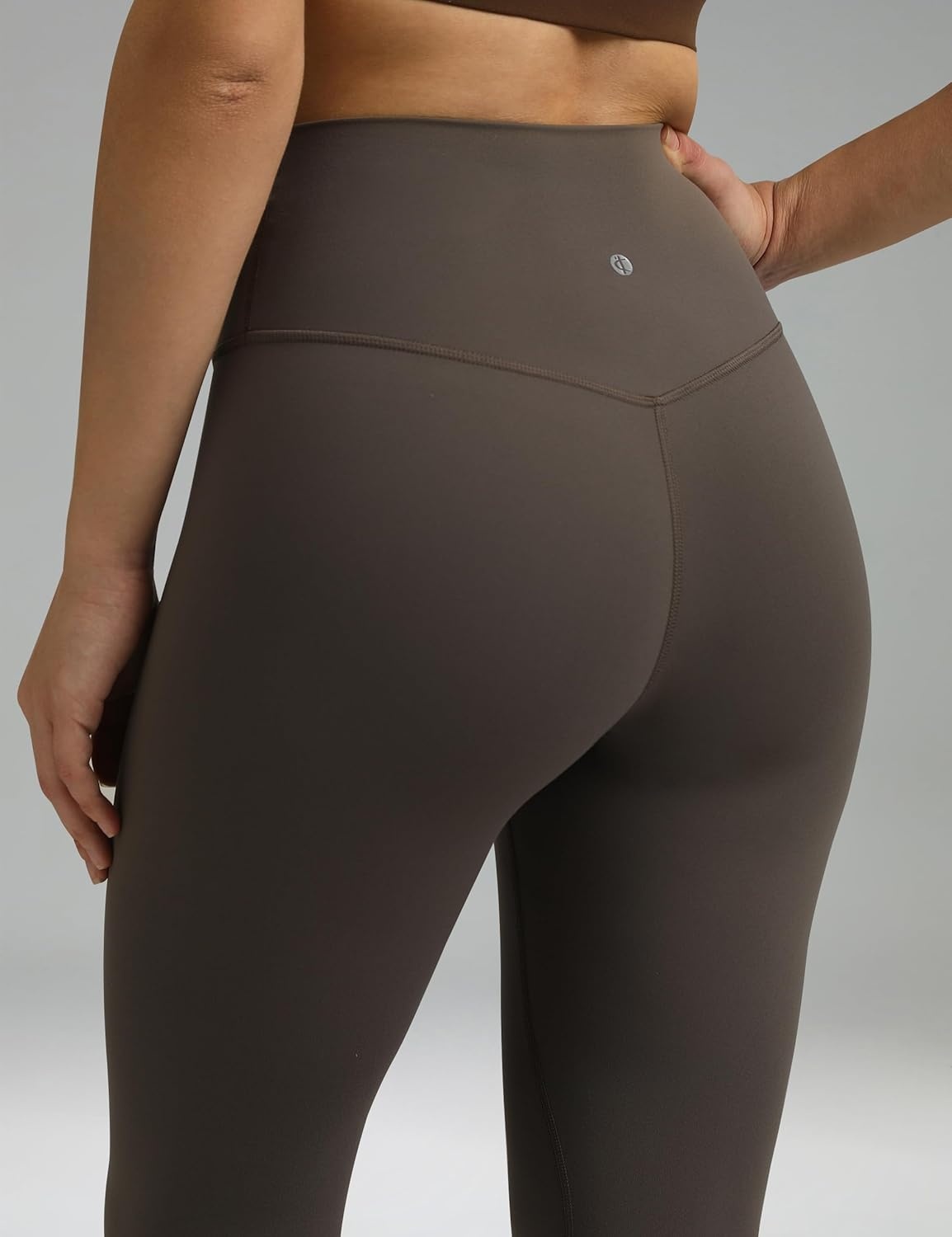 image:imageColorfulkoala Dreamlux High Waisted Leggings for Women with 21 Inseam Tummy Control Buttery Soft Capri Yoga PantsMajor Brown
