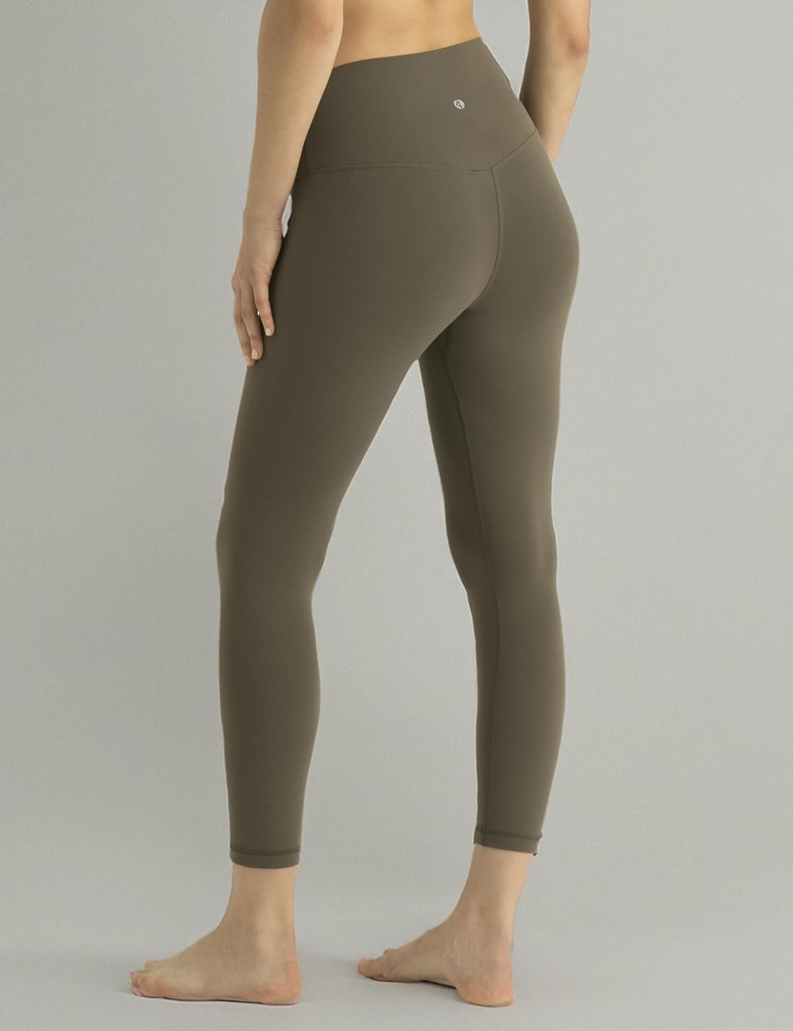 image:imageColorfulkoala Dreamlux High Waisted Leggings for Women with 21 Inseam Tummy Control Buttery Soft Capri Yoga PantsOlive