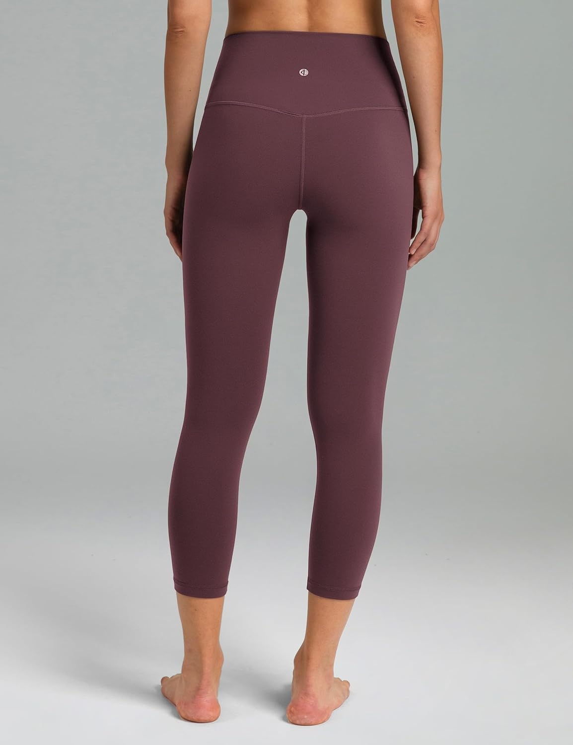 image:imageColorfulkoala Dreamlux High Waisted Leggings for Women with 21 Inseam Tummy Control Buttery Soft Capri Yoga PantsPlum Red