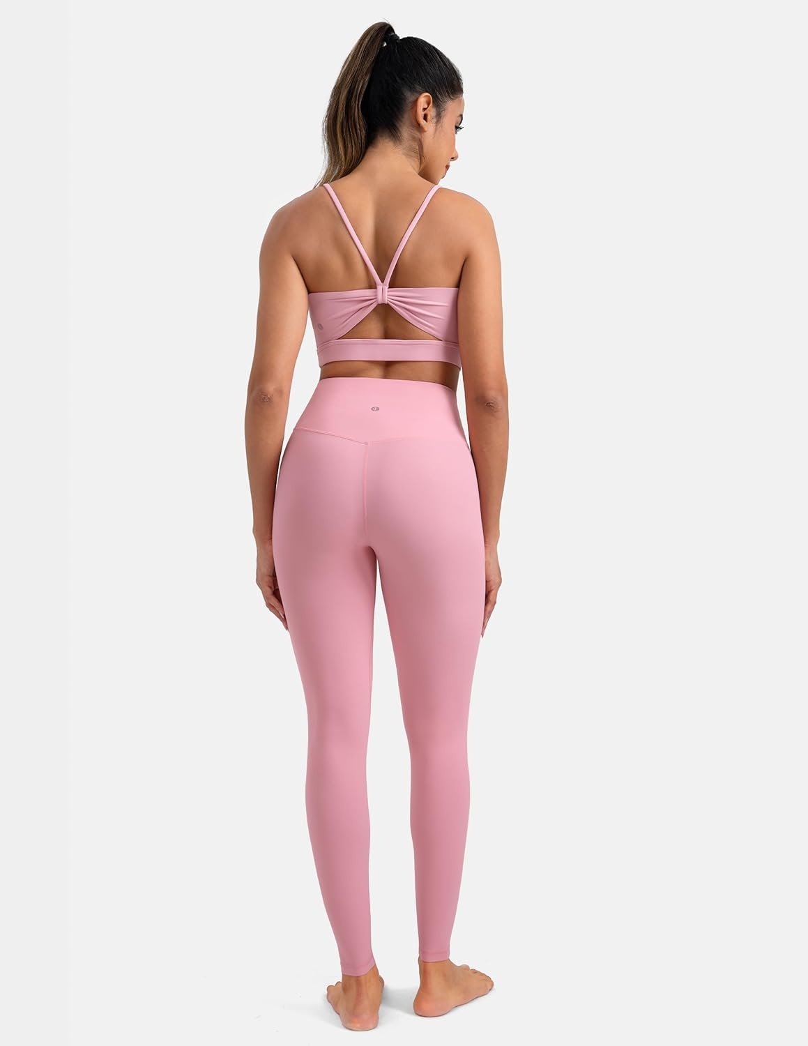 image:imageColorfulkoala Dreamlux No Front Seam Leggings for Women 2528 Inseam High Waisted Buttery Soft Yoga PantsAlmond Blossom