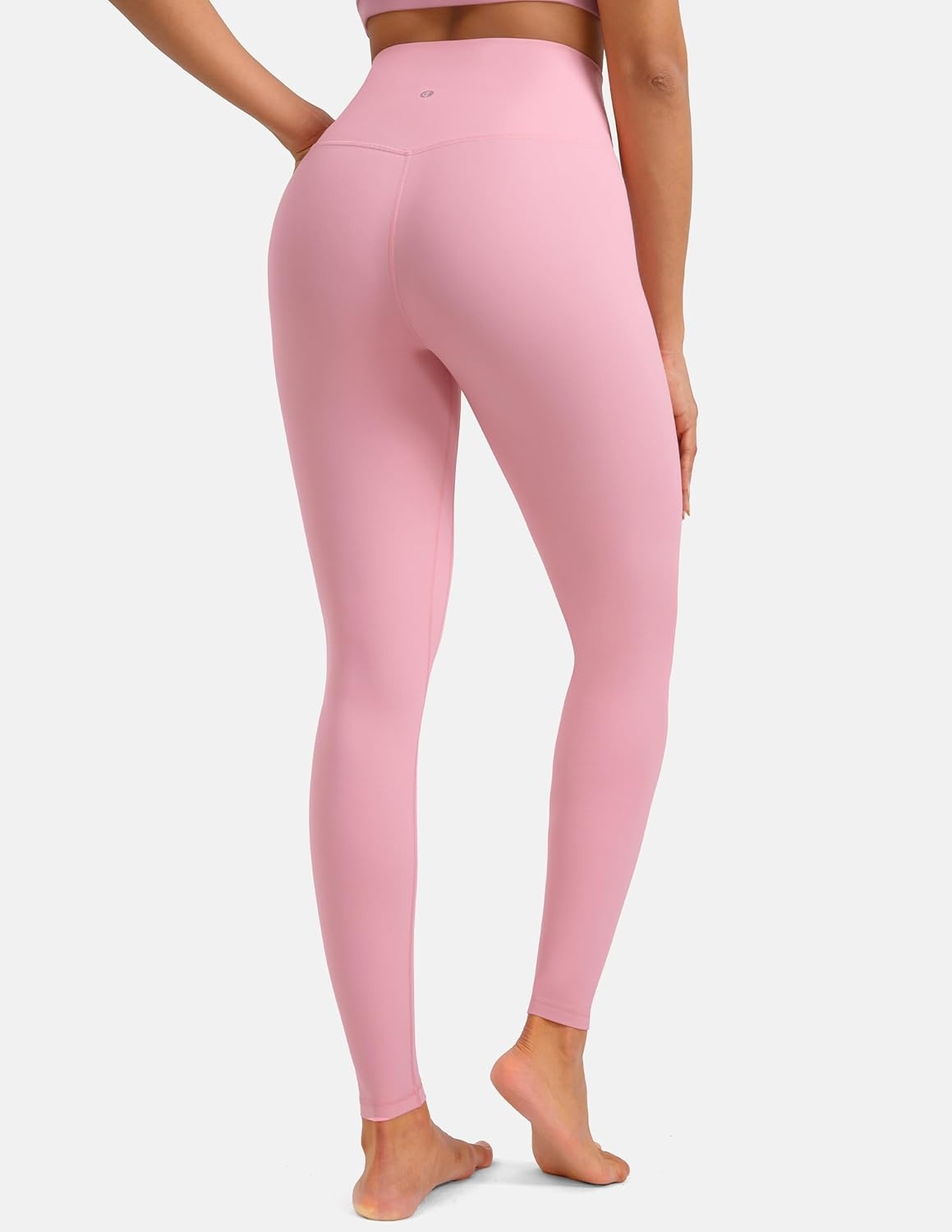 image:imageColorfulkoala Dreamlux No Front Seam Leggings for Women 2528 Inseam High Waisted Buttery Soft Yoga PantsAlmond Blossom