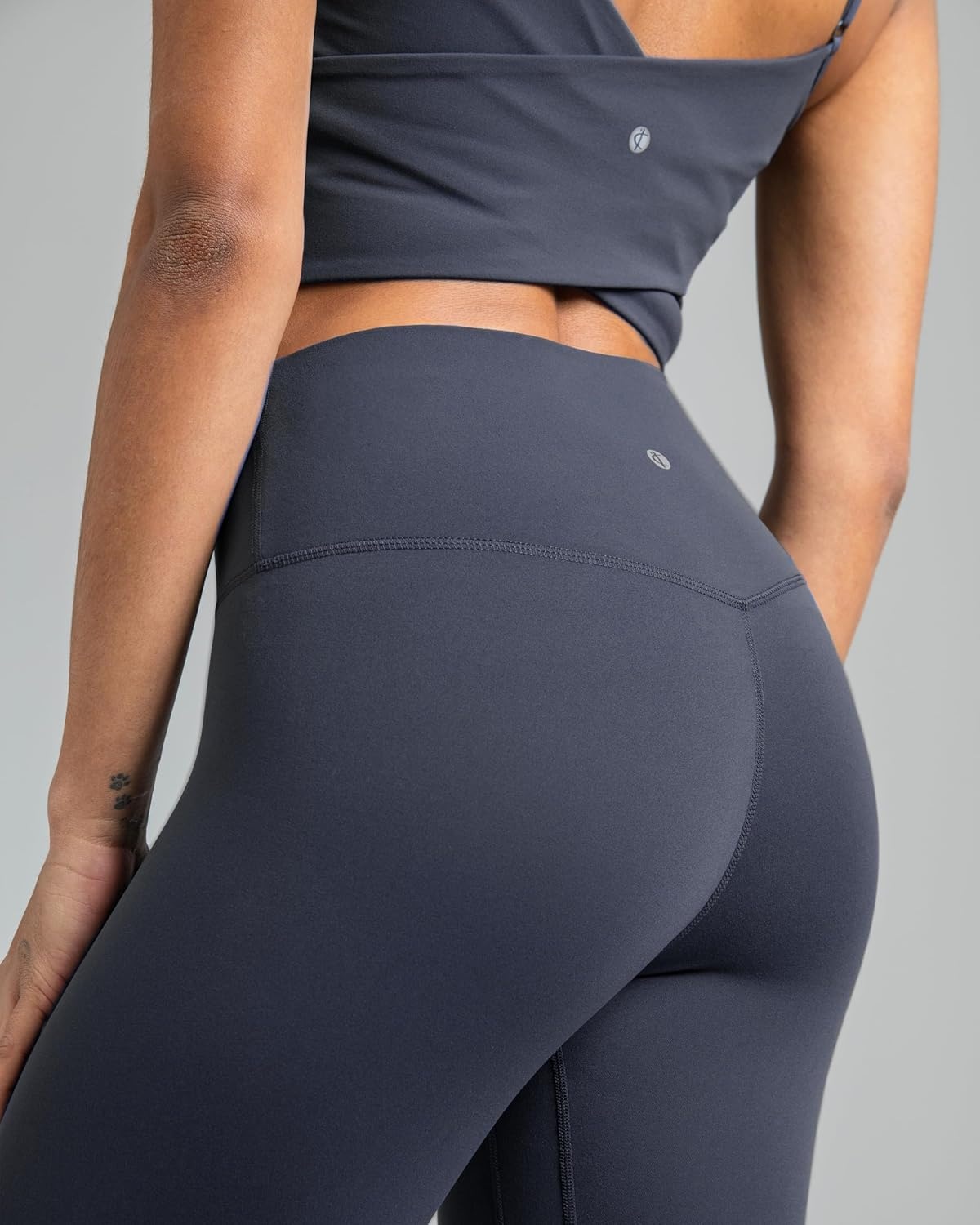 image:imageColorfulkoala Dreamlux No Front Seam Leggings for Women 2528 Inseam High Waisted Buttery Soft Yoga PantsBlue Ink