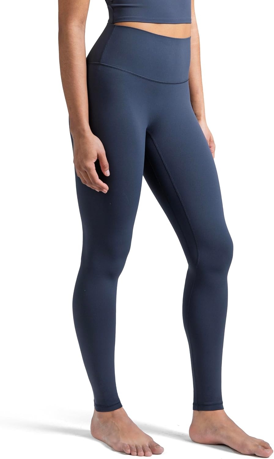 image:imageColorfulkoala Dreamlux No Front Seam Leggings for Women 2528 Inseam High Waisted Buttery Soft Yoga PantsBlue Ink