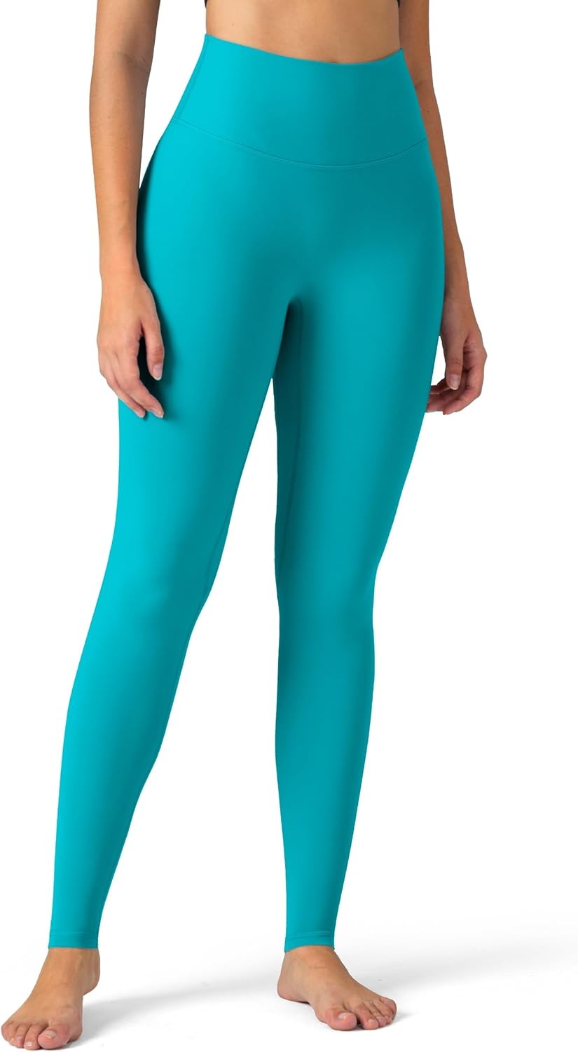 image:imageColorfulkoala Dreamlux No Front Seam Leggings for Women 2528 Inseam High Waisted Buttery Soft Yoga PantsCeramic Green