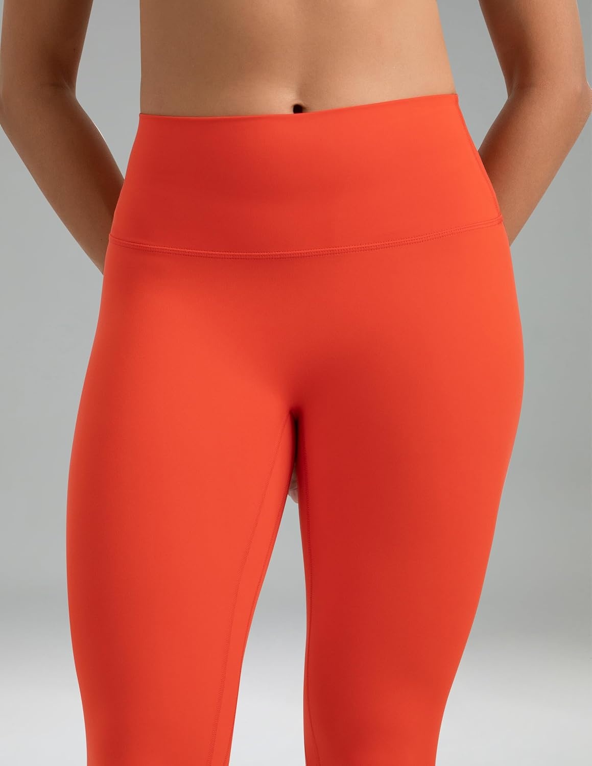 image:imageColorfulkoala Dreamlux No Front Seam Leggings for Women 2528 Inseam High Waisted Buttery Soft Yoga PantsCherry Tomato