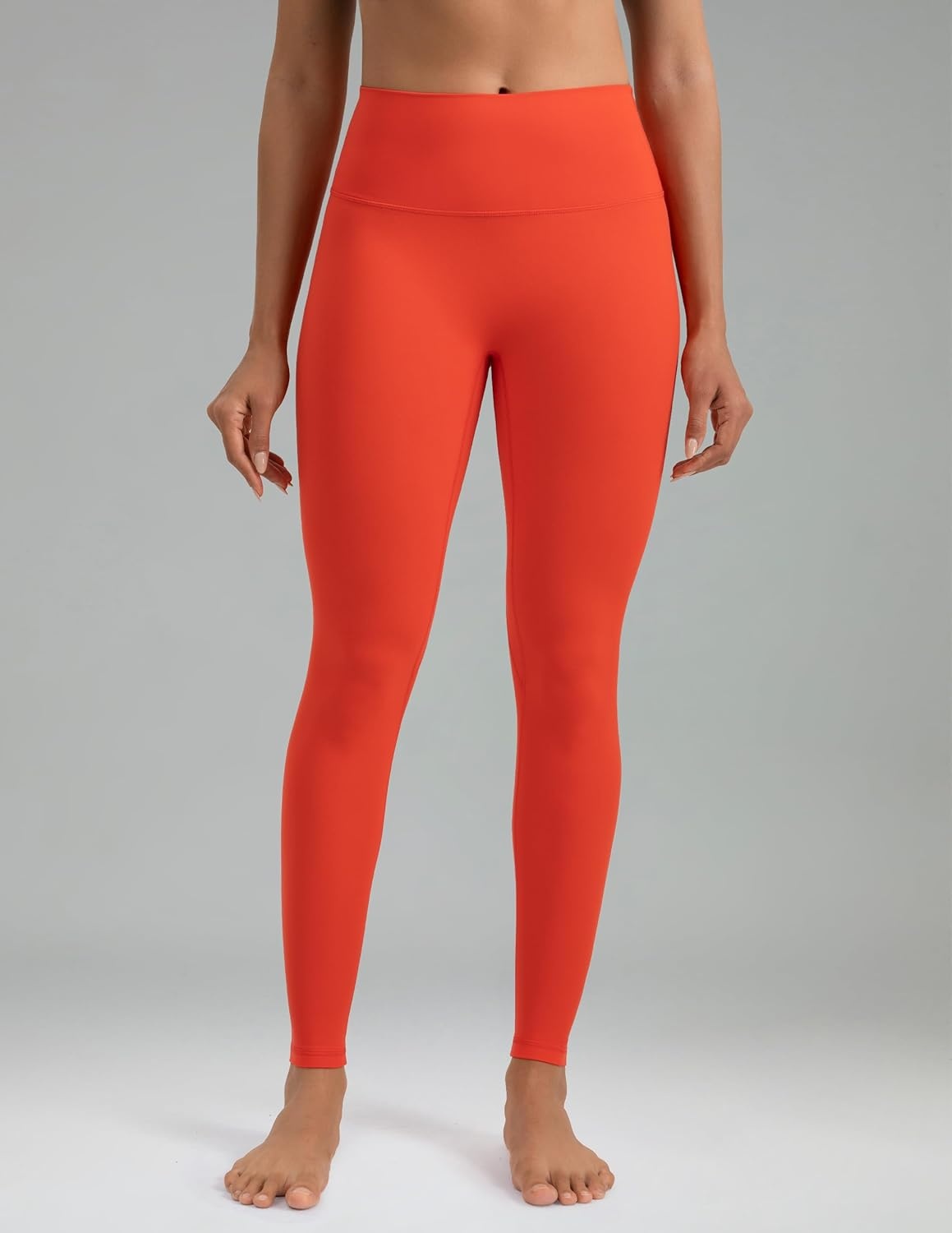 image:imageColorfulkoala Dreamlux No Front Seam Leggings for Women 2528 Inseam High Waisted Buttery Soft Yoga PantsCherry Tomato