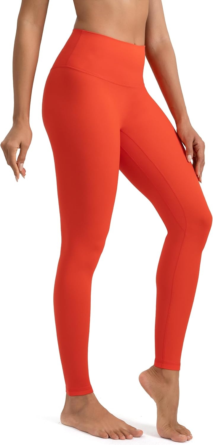 image:imageColorfulkoala Dreamlux No Front Seam Leggings for Women 2528 Inseam High Waisted Buttery Soft Yoga PantsCherry Tomato