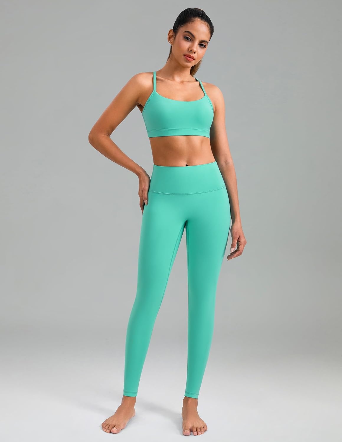 image:imageColorfulkoala Dreamlux No Front Seam Leggings for Women 2528 Inseam High Waisted Buttery Soft Yoga PantsCockatoo