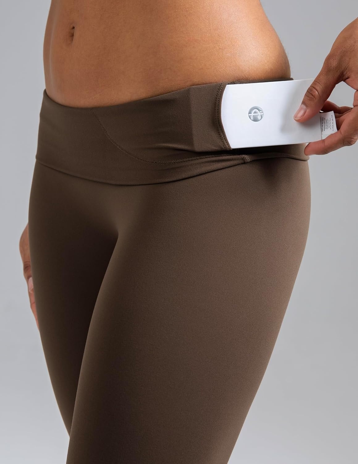 image:imageColorfulkoala Dreamlux No Front Seam Leggings for Women 2528 Inseam High Waisted Buttery Soft Yoga PantsCocoa