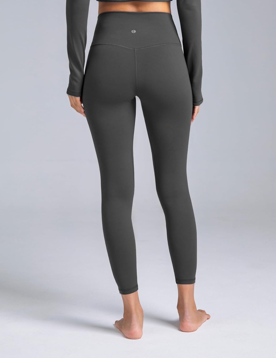 image:imageColorfulkoala Dreamlux No Front Seam Leggings for Women 2528 Inseam High Waisted Buttery Soft Yoga PantsDark Carbon