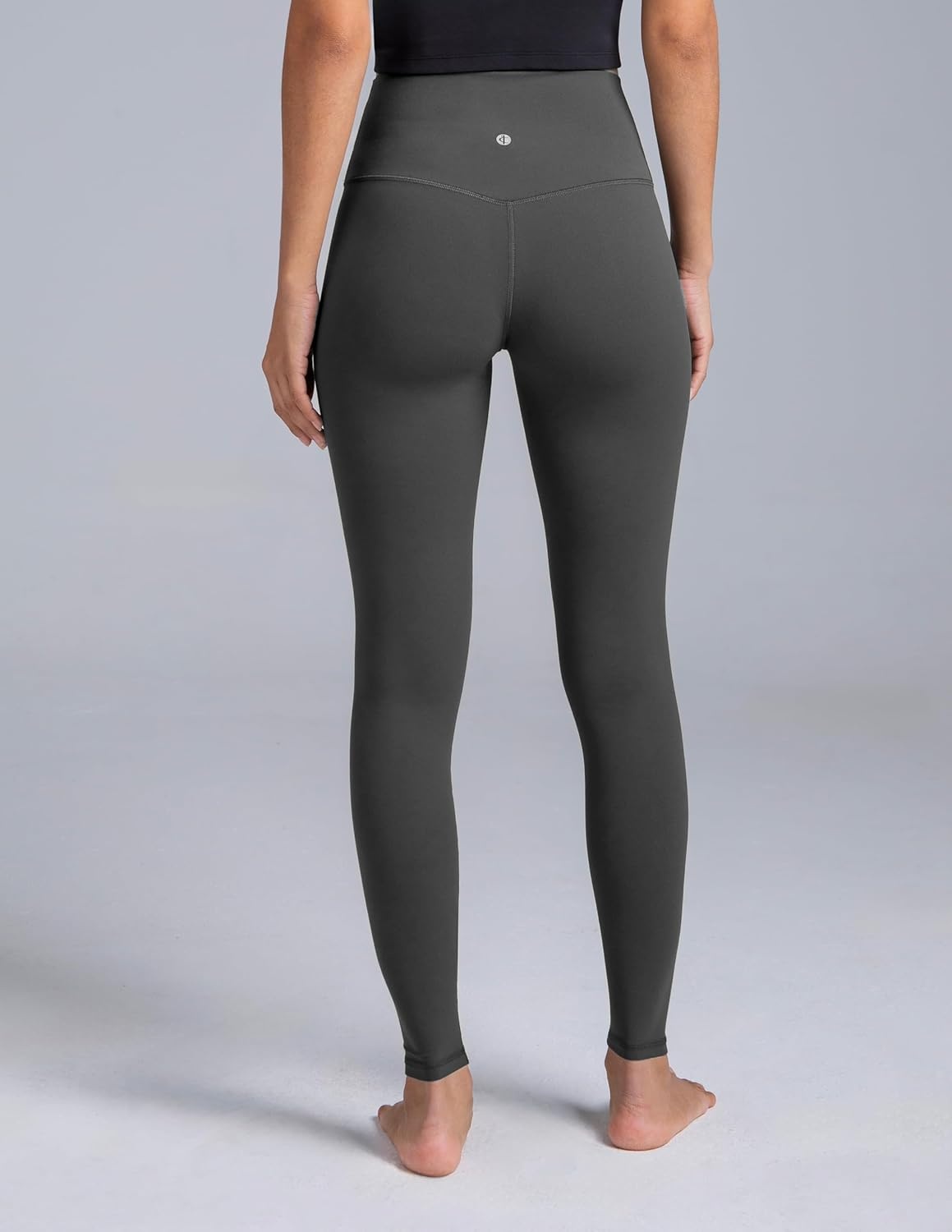 image:imageColorfulkoala Dreamlux No Front Seam Leggings for Women 2528 Inseam High Waisted Buttery Soft Yoga PantsDark Carbon
