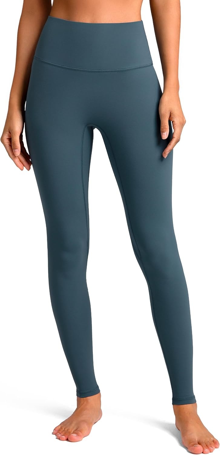image:imageColorfulkoala Dreamlux No Front Seam Leggings for Women 2528 Inseam High Waisted Buttery Soft Yoga PantsDark Jasper