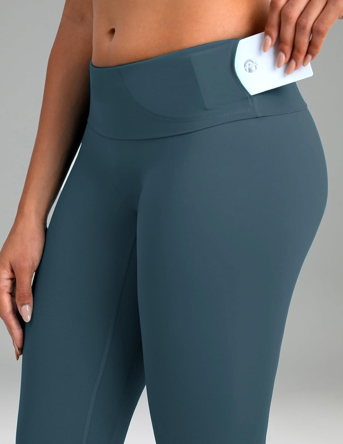 image:imageColorfulkoala Dreamlux No Front Seam Leggings for Women 2528 Inseam High Waisted Buttery Soft Yoga PantsDark Jasper