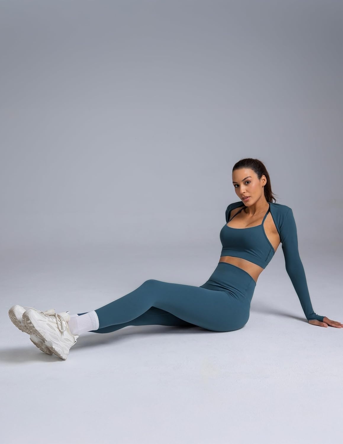image:imageColorfulkoala Dreamlux No Front Seam Leggings for Women 2528 Inseam High Waisted Buttery Soft Yoga PantsDark Jasper