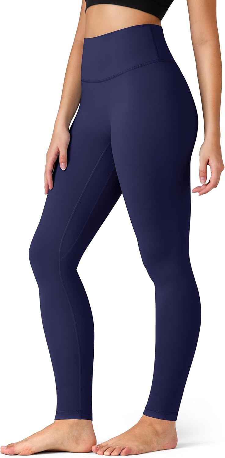 image:imageColorfulkoala Dreamlux No Front Seam Leggings for Women 2528 Inseam High Waisted Buttery Soft Yoga PantsEclipse