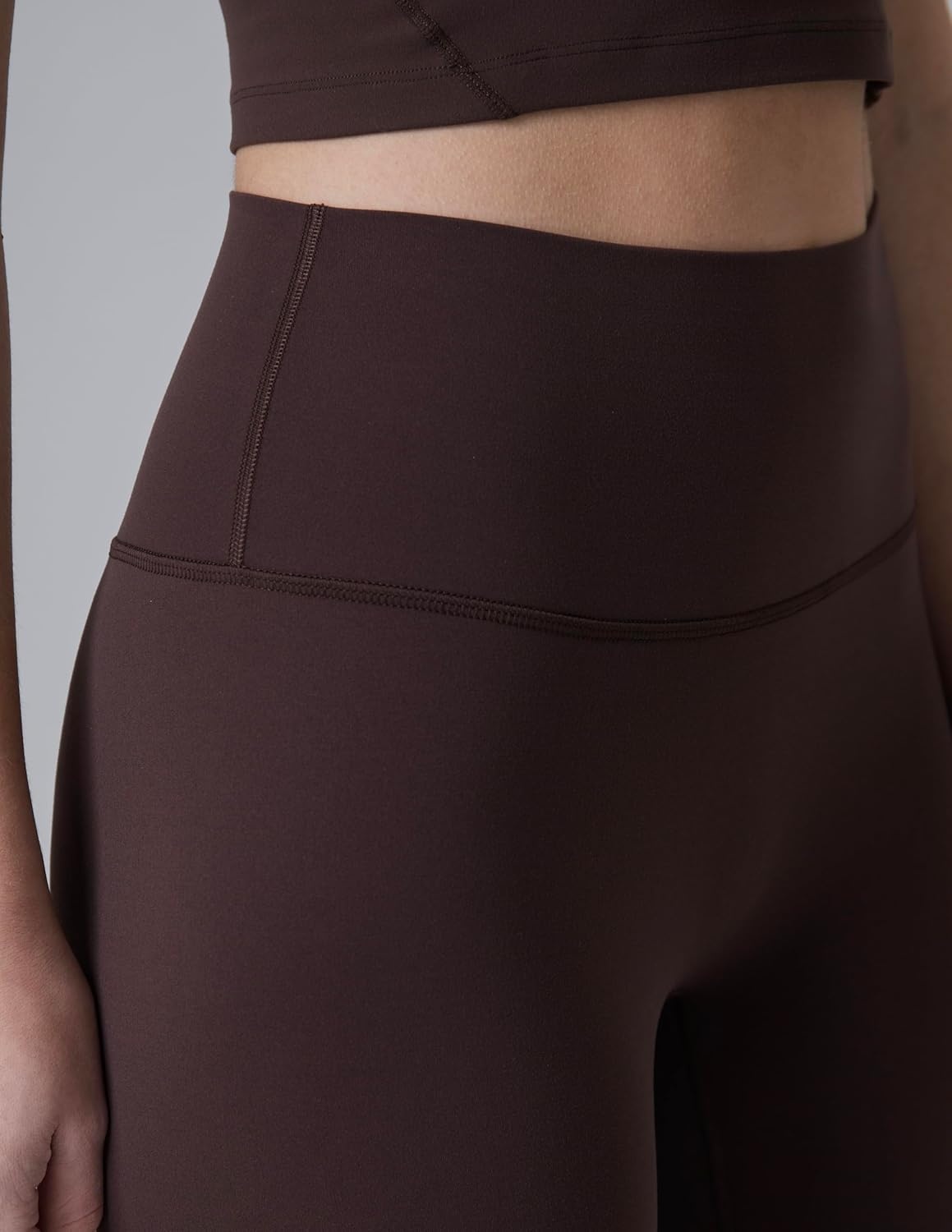 image:imageColorfulkoala Dreamlux No Front Seam Leggings for Women 2528 Inseam High Waisted Buttery Soft Yoga PantsEspresso