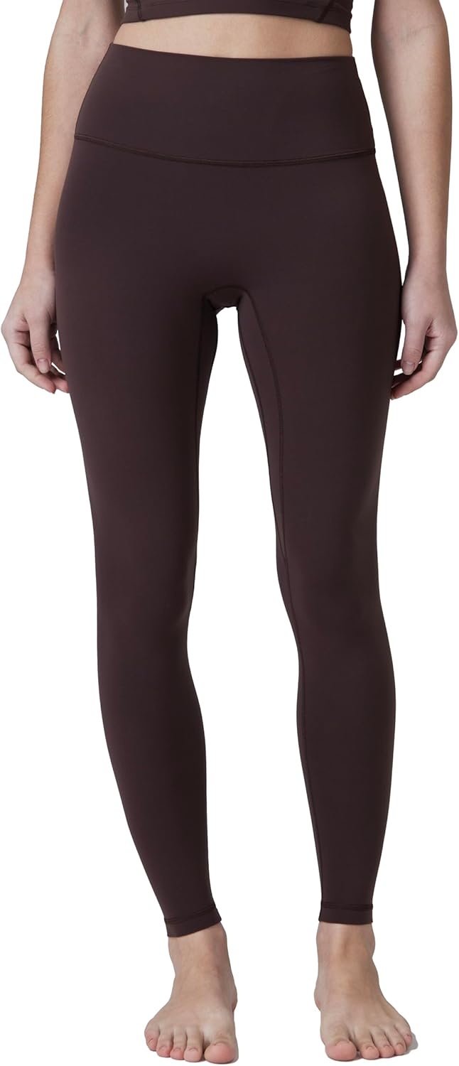 image:imageColorfulkoala Dreamlux No Front Seam Leggings for Women 2528 Inseam High Waisted Buttery Soft Yoga PantsEspresso