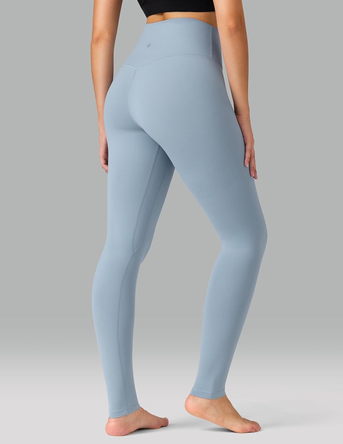 image:imageColorfulkoala Dreamlux No Front Seam Leggings for Women 2528 Inseam High Waisted Buttery Soft Yoga PantsFaded Denim