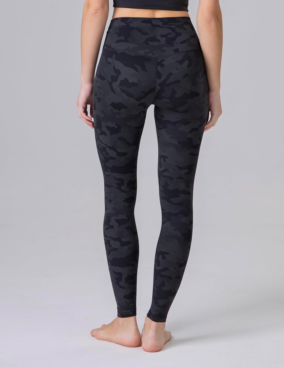 image:imageColorfulkoala Dreamlux No Front Seam Leggings for Women 2528 Inseam High Waisted Buttery Soft Yoga PantsGrey Camouflage