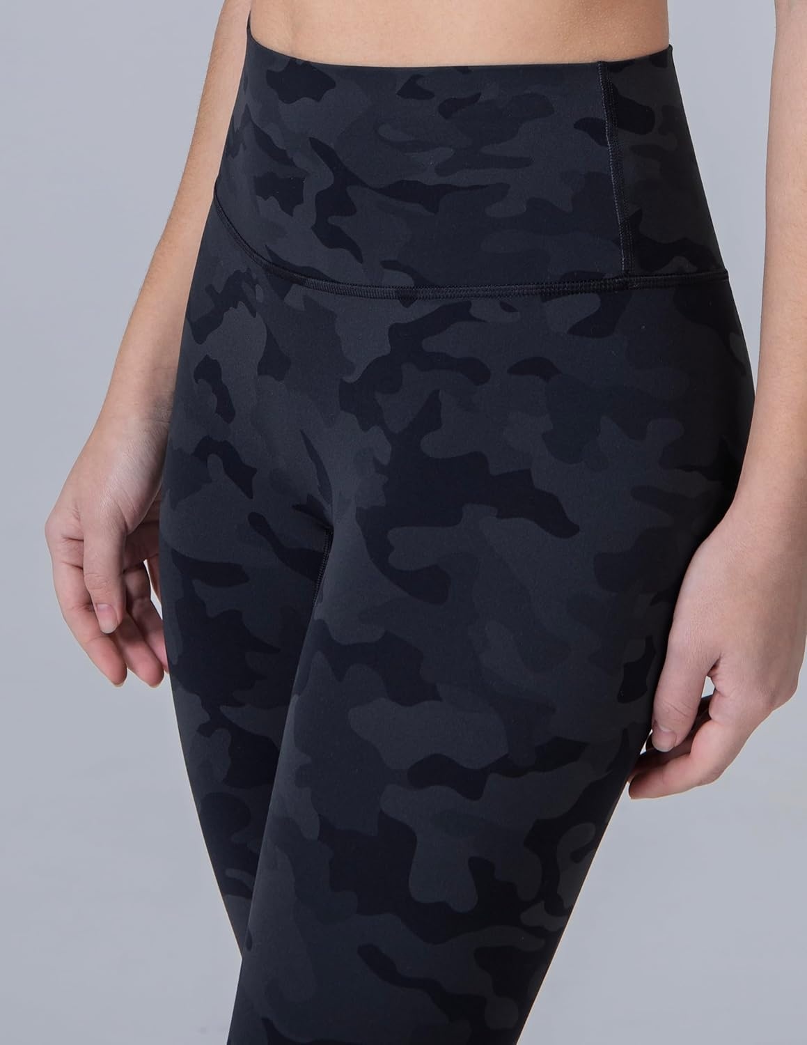 image:imageColorfulkoala Dreamlux No Front Seam Leggings for Women 2528 Inseam High Waisted Buttery Soft Yoga PantsGrey Camouflage
