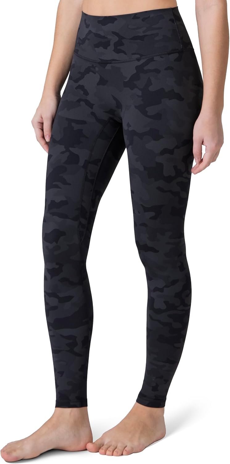 image:imageColorfulkoala Dreamlux No Front Seam Leggings for Women 2528 Inseam High Waisted Buttery Soft Yoga PantsGrey Camouflage