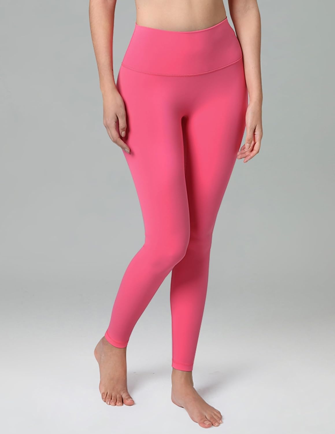 image:imageColorfulkoala Dreamlux No Front Seam Leggings for Women 2528 Inseam High Waisted Buttery Soft Yoga PantsHot Pink