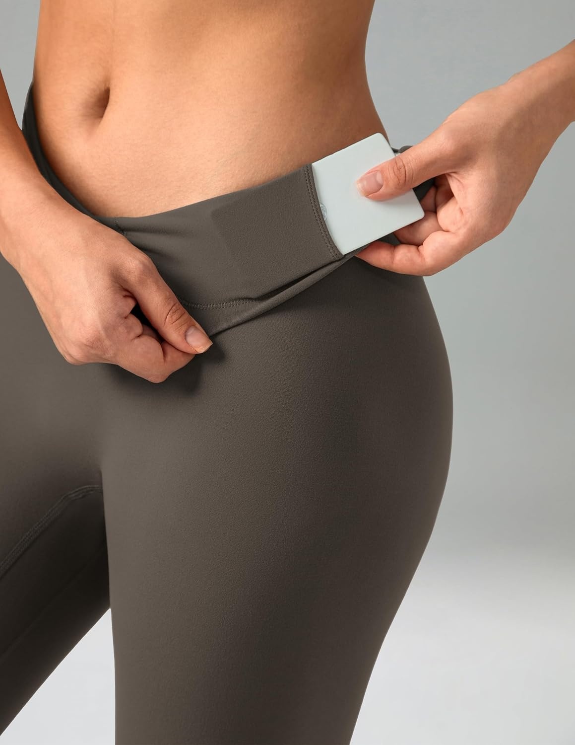image:imageColorfulkoala Dreamlux No Front Seam Leggings for Women 2528 Inseam High Waisted Buttery Soft Yoga PantsMajor Brown