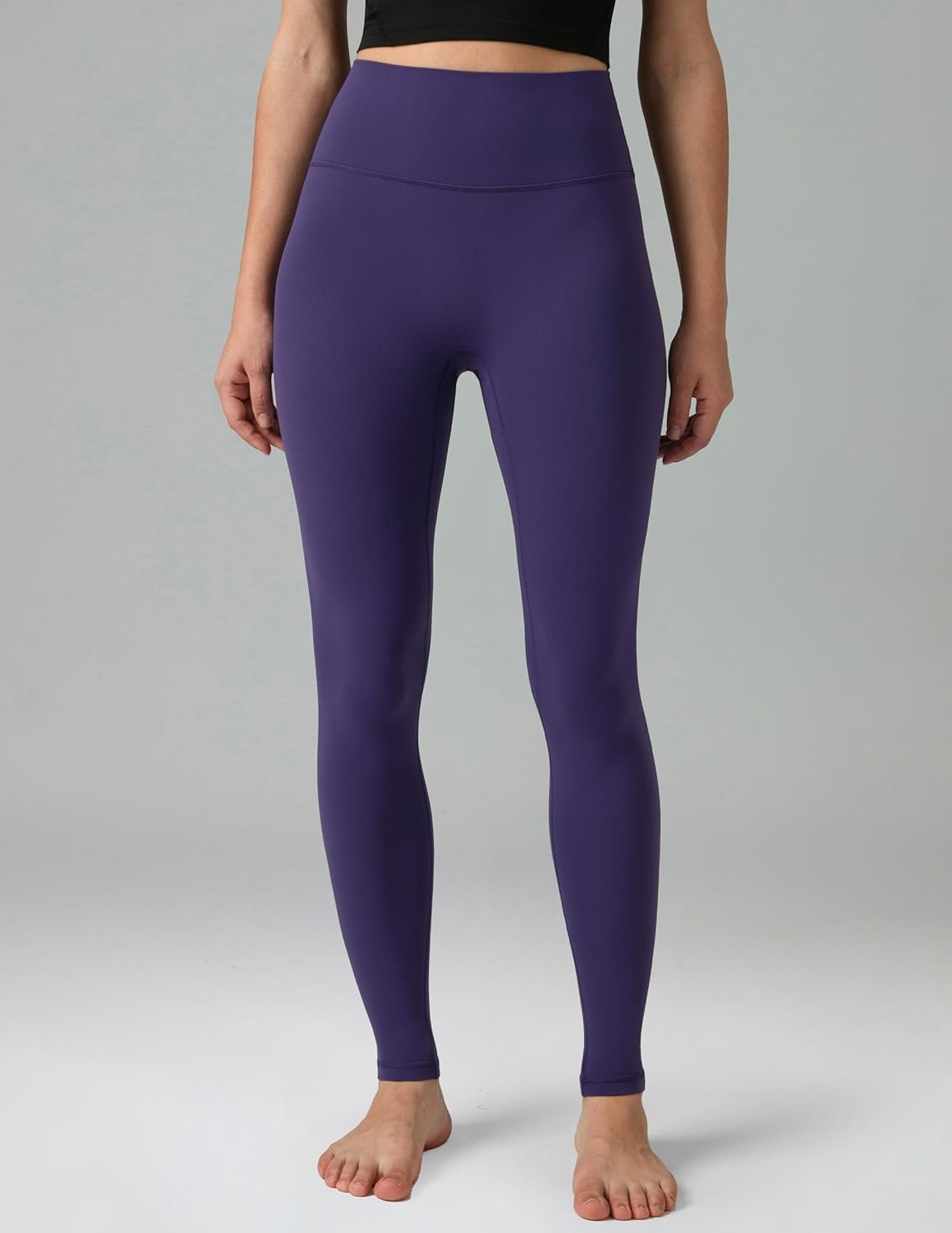 image:imageColorfulkoala Dreamlux No Front Seam Leggings for Women 2528 Inseam High Waisted Buttery Soft Yoga PantsMulberry Purple