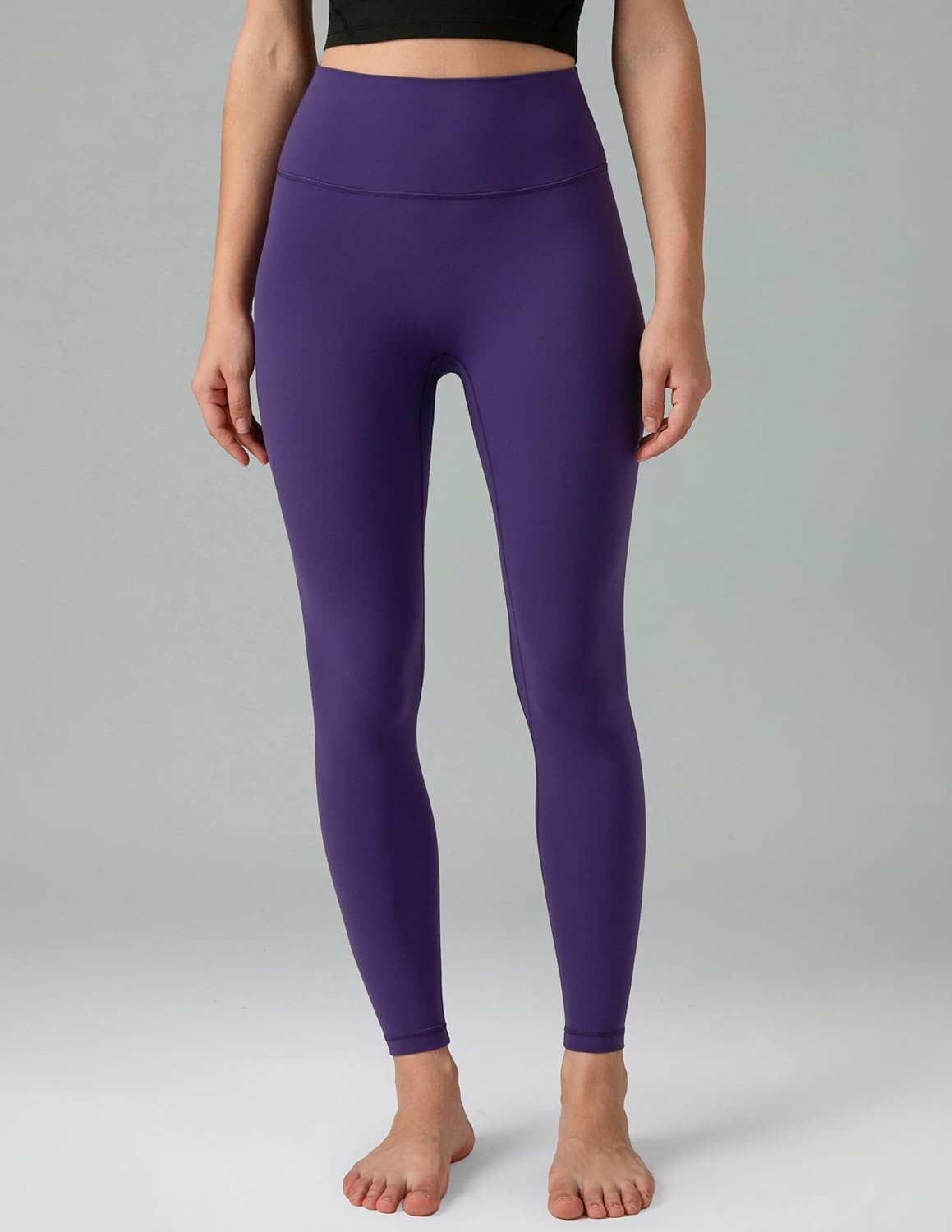 image:imageColorfulkoala Dreamlux No Front Seam Leggings for Women 2528 Inseam High Waisted Buttery Soft Yoga PantsMulberry Purple
