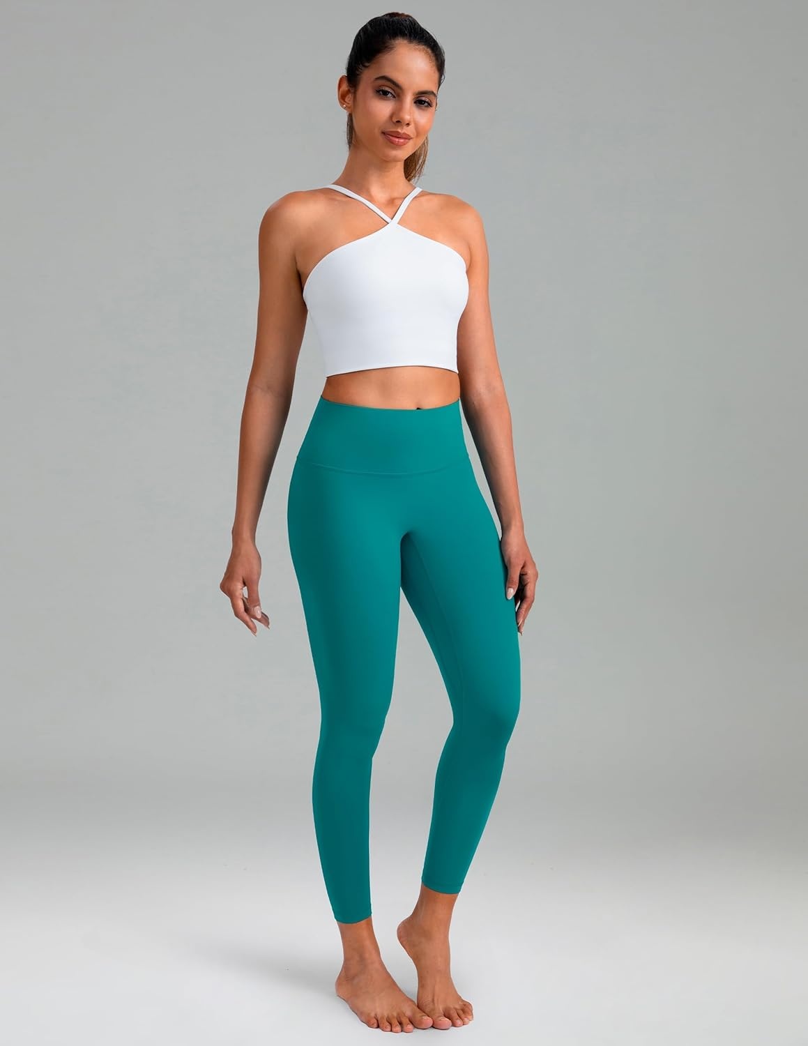 image:imageColorfulkoala Dreamlux No Front Seam Leggings for Women 2528 Inseam High Waisted Buttery Soft Yoga PantsNavigate
