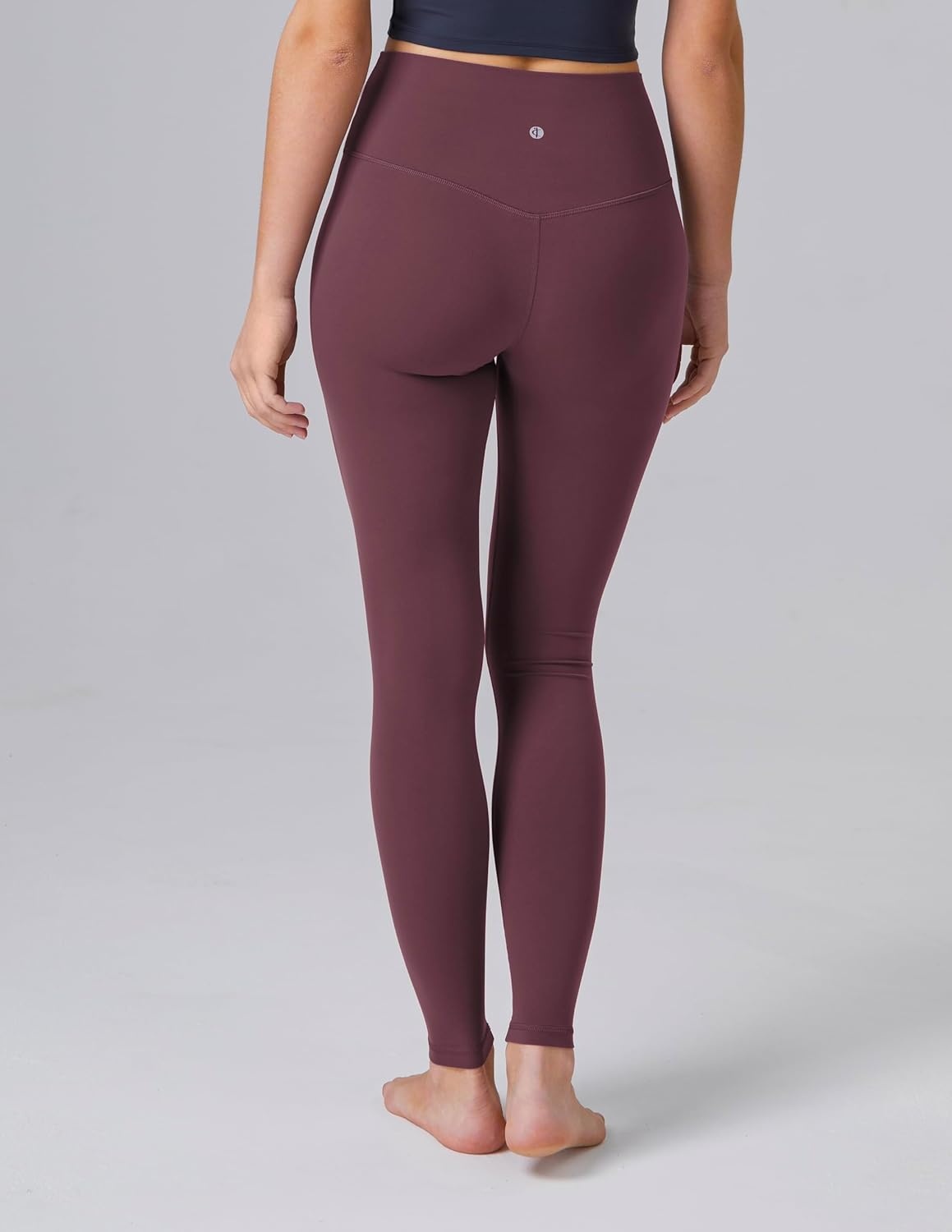 image:imageColorfulkoala Dreamlux No Front Seam Leggings for Women 2528 Inseam High Waisted Buttery Soft Yoga PantsPlum Red