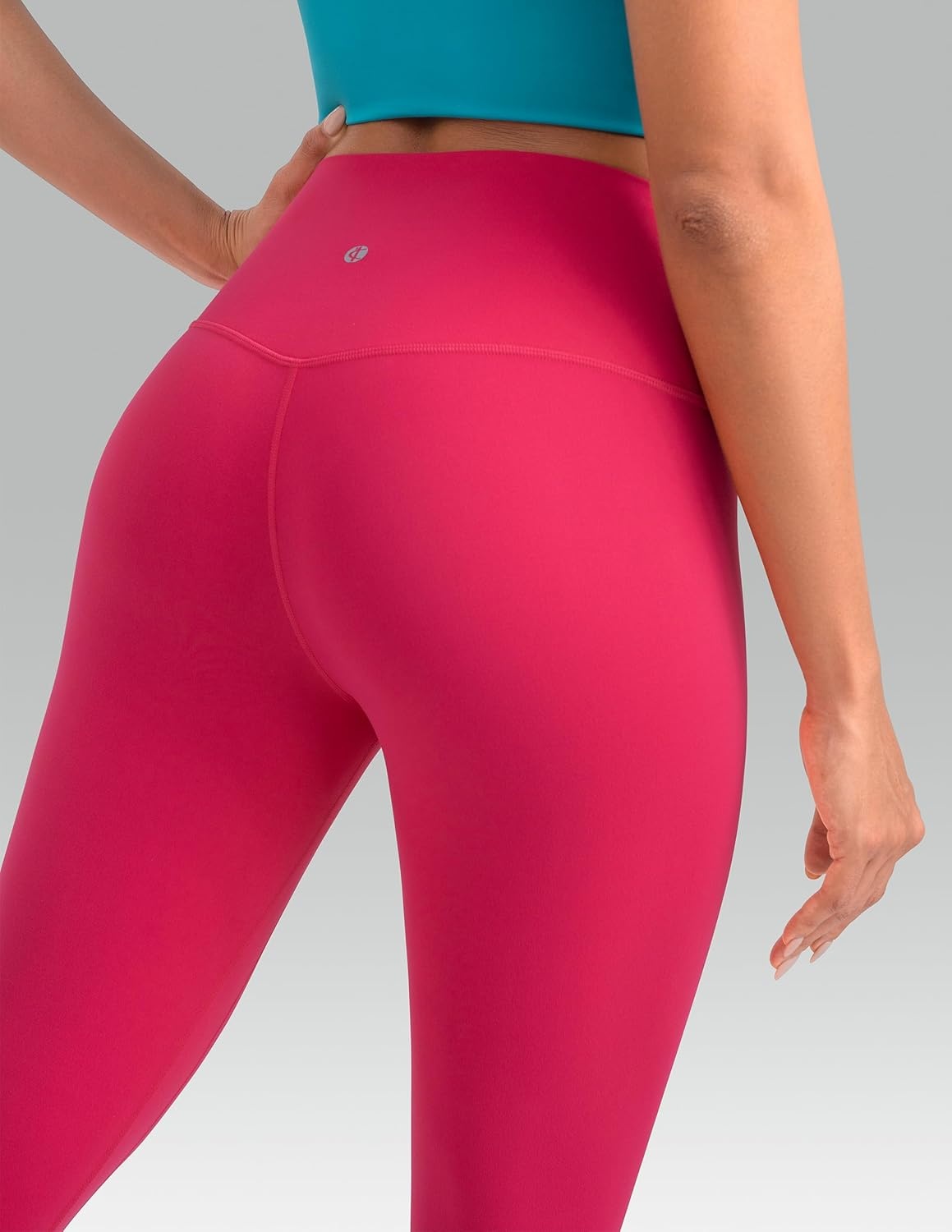 image:imageColorfulkoala Dreamlux No Front Seam Leggings for Women 2528 Inseam High Waisted Buttery Soft Yoga PantsRaspberry