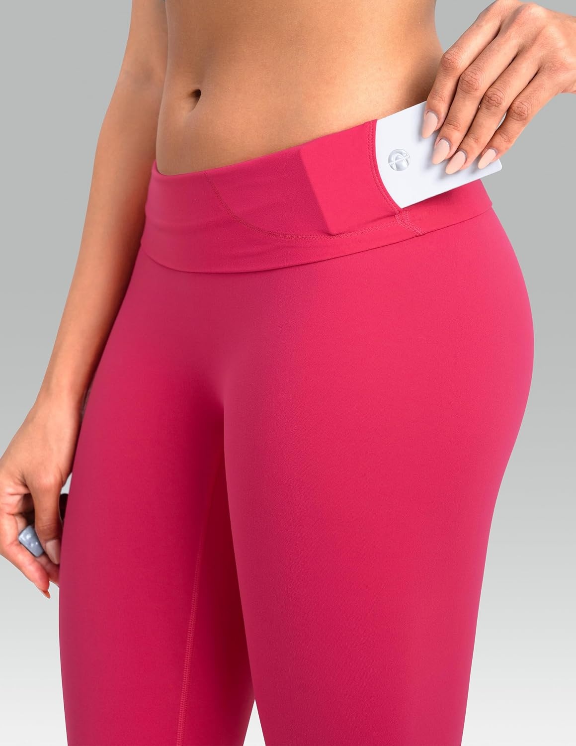 image:imageColorfulkoala Dreamlux No Front Seam Leggings for Women 2528 Inseam High Waisted Buttery Soft Yoga PantsRaspberry