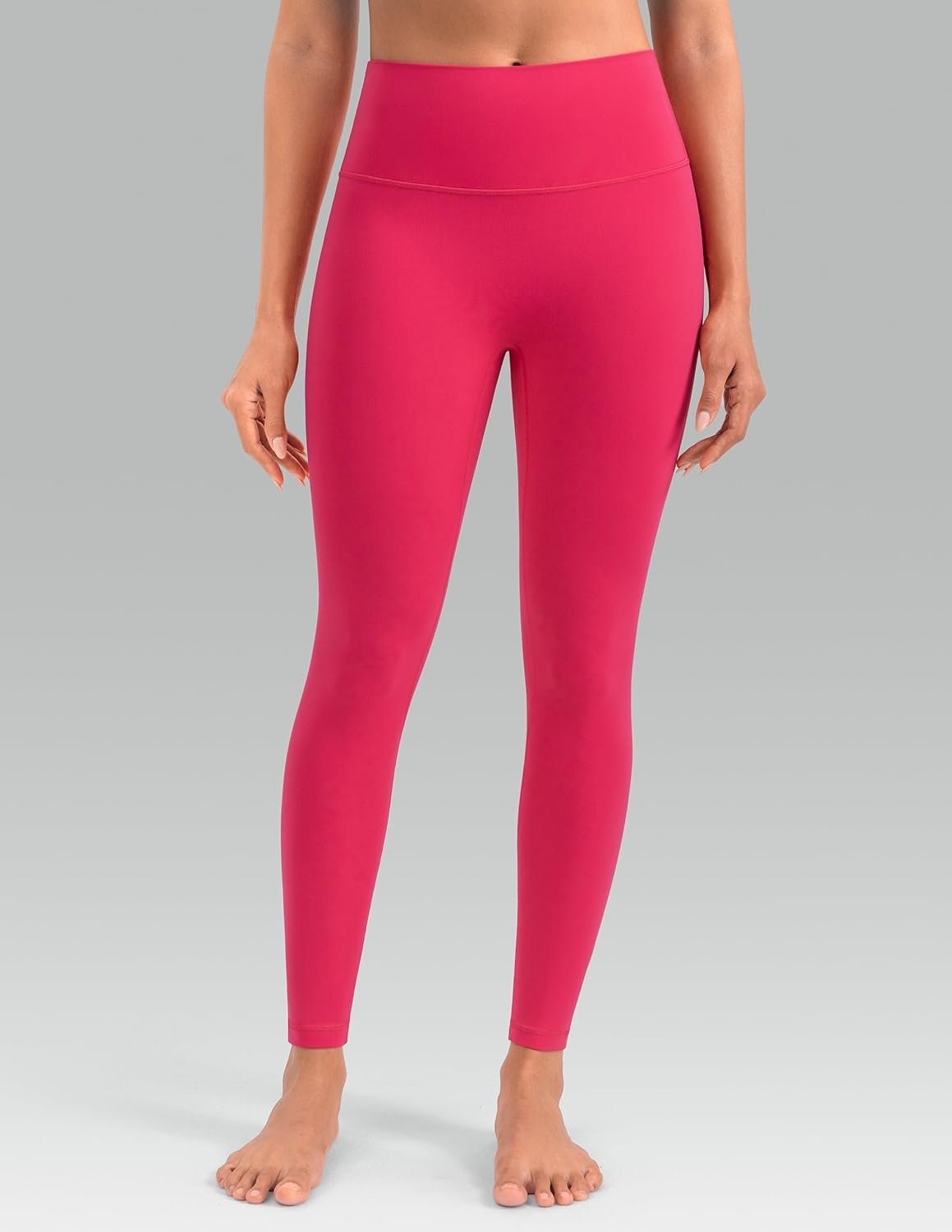 image:imageColorfulkoala Dreamlux No Front Seam Leggings for Women 2528 Inseam High Waisted Buttery Soft Yoga PantsRaspberry