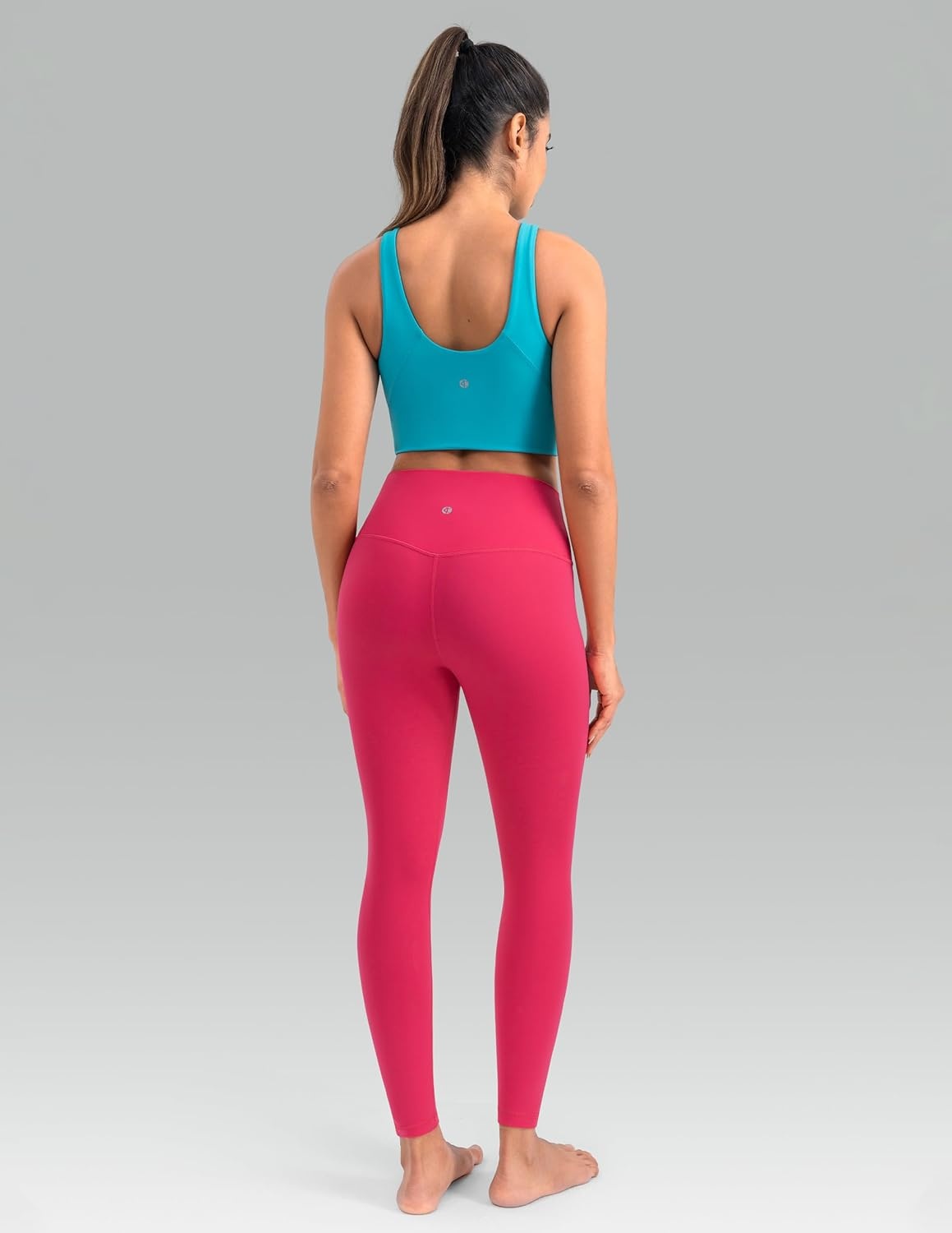 image:imageColorfulkoala Dreamlux No Front Seam Leggings for Women 2528 Inseam High Waisted Buttery Soft Yoga PantsRaspberry