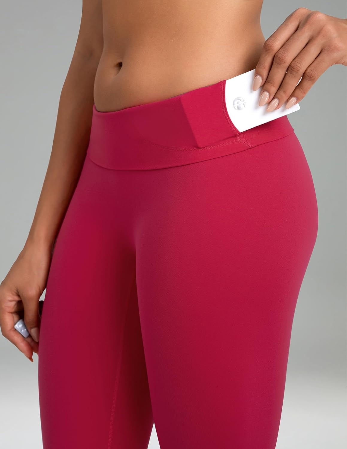 image:imageColorfulkoala Dreamlux No Front Seam Leggings for Women 2528 Inseam High Waisted Buttery Soft Yoga PantsRaspberry
