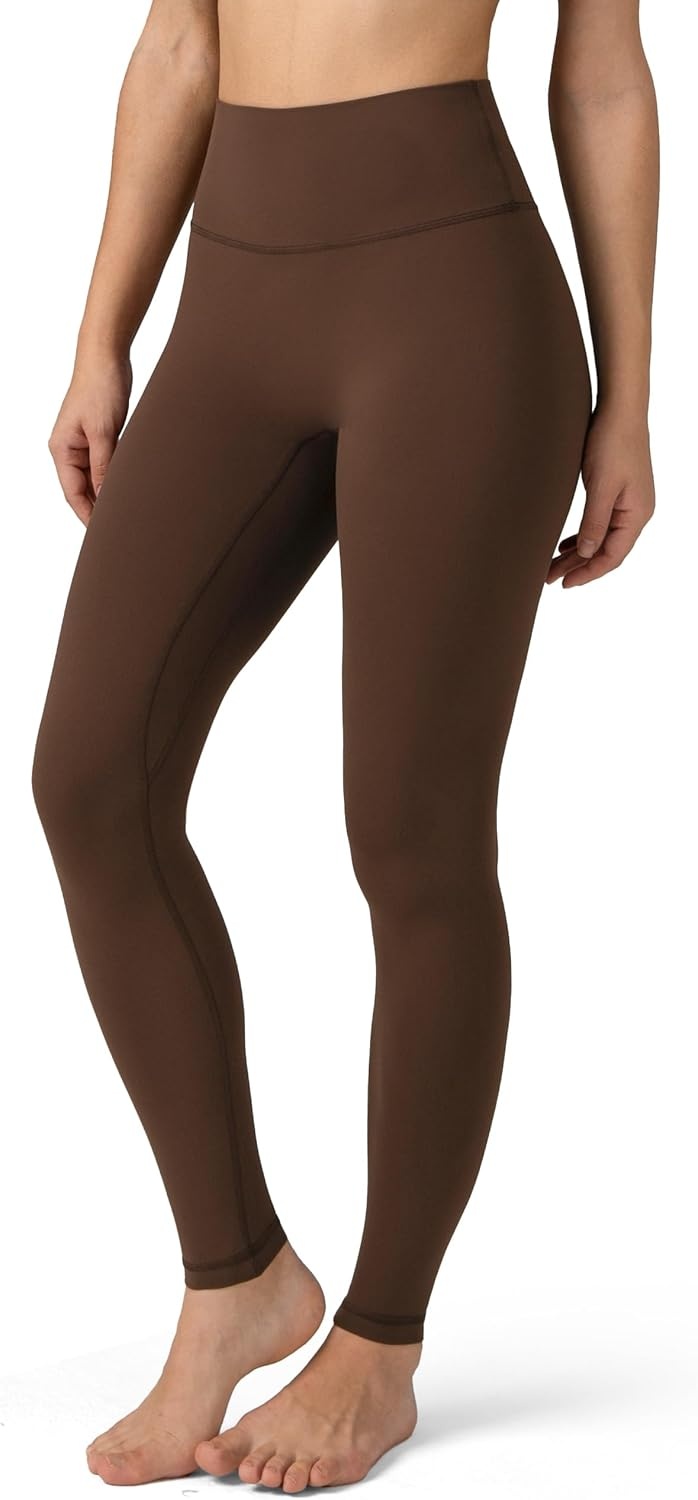 image:imageColorfulkoala Dreamlux No Front Seam Leggings for Women 2528 Inseam High Waisted Buttery Soft Yoga PantsRoasted Chestnut