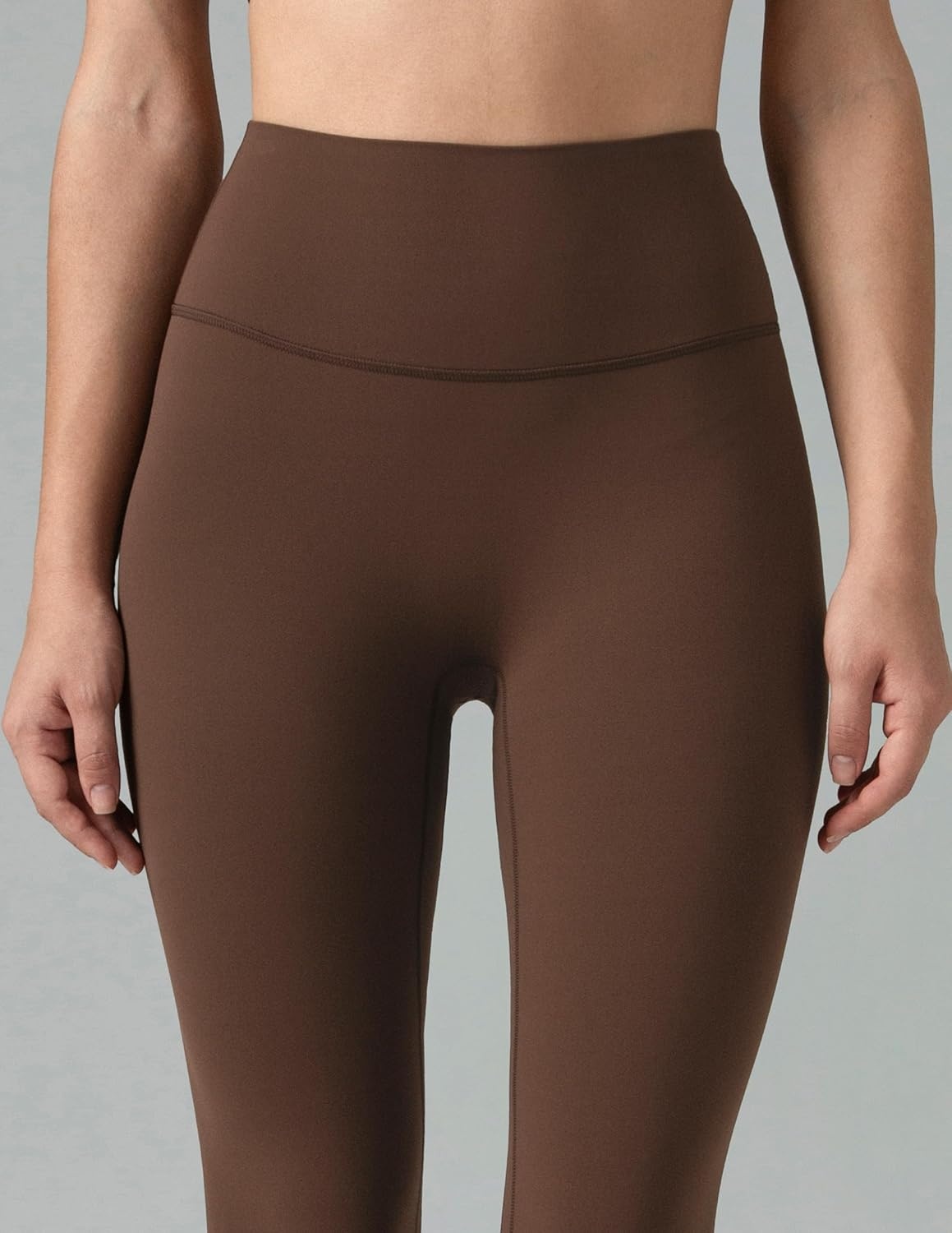 image:imageColorfulkoala Dreamlux No Front Seam Leggings for Women 2528 Inseam High Waisted Buttery Soft Yoga PantsRoasted Chestnut