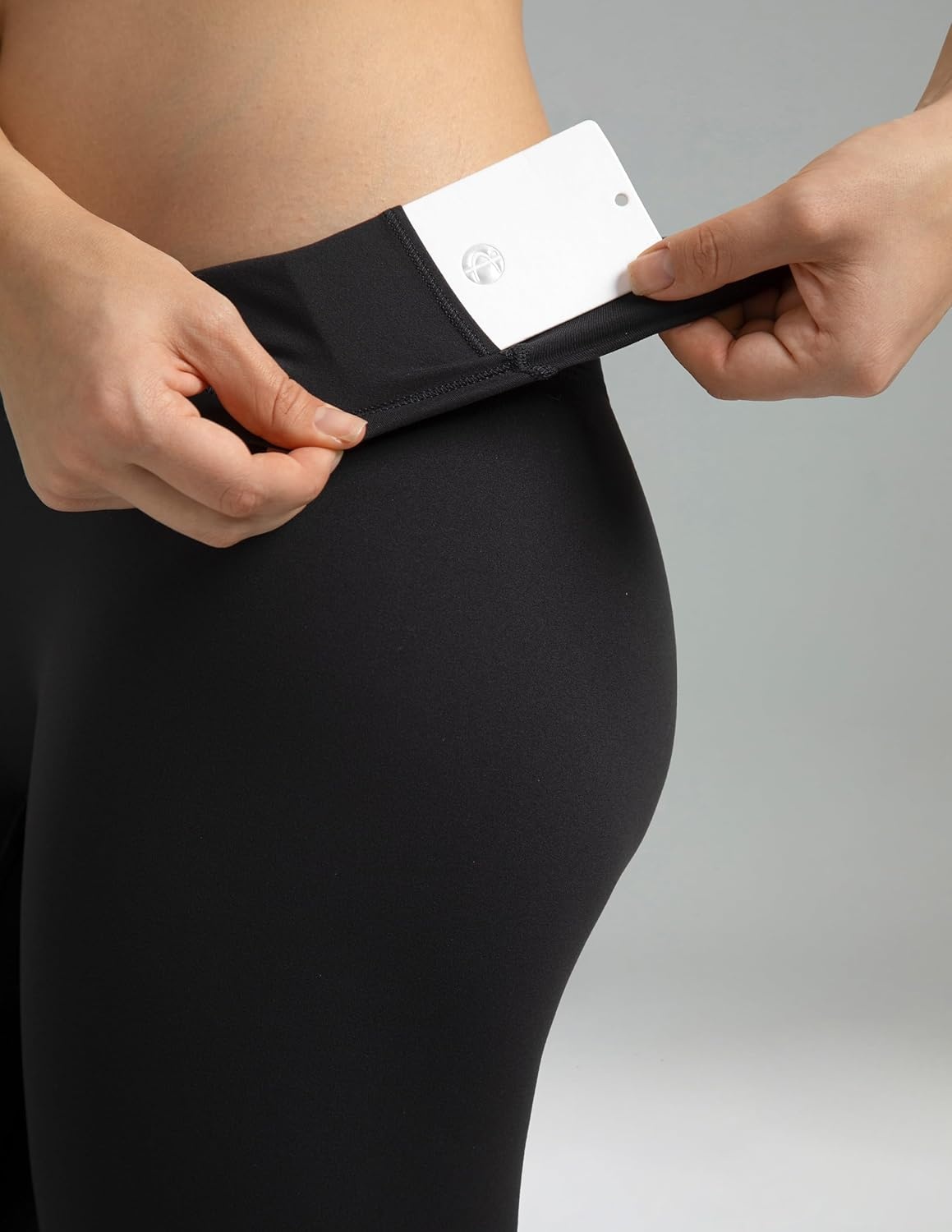 image:imageColorfulkoala Dreamlux No Front Seam Leggings for Women High Waisted Capris 21 Inseam Yoga PantsBlack