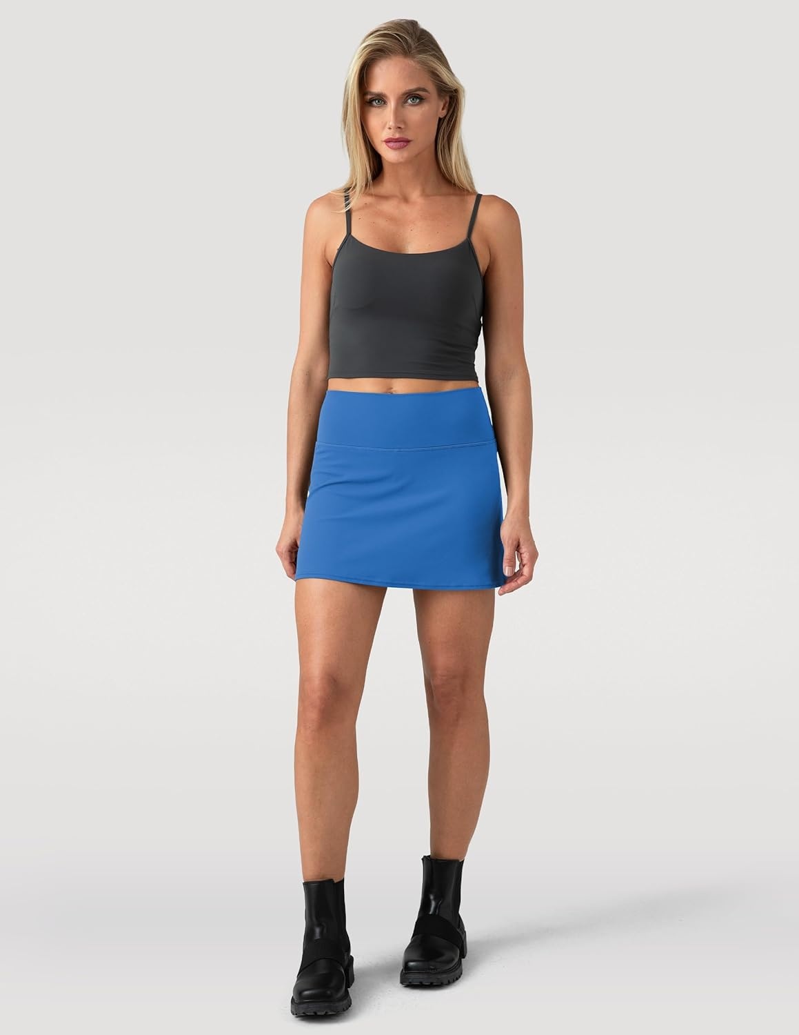 image:imageColorfulkoala Dreamlux Skirts for Women High Rise Athletic Golf Tennis Skorts Builtin Shorts with PocketsBaleine Blue