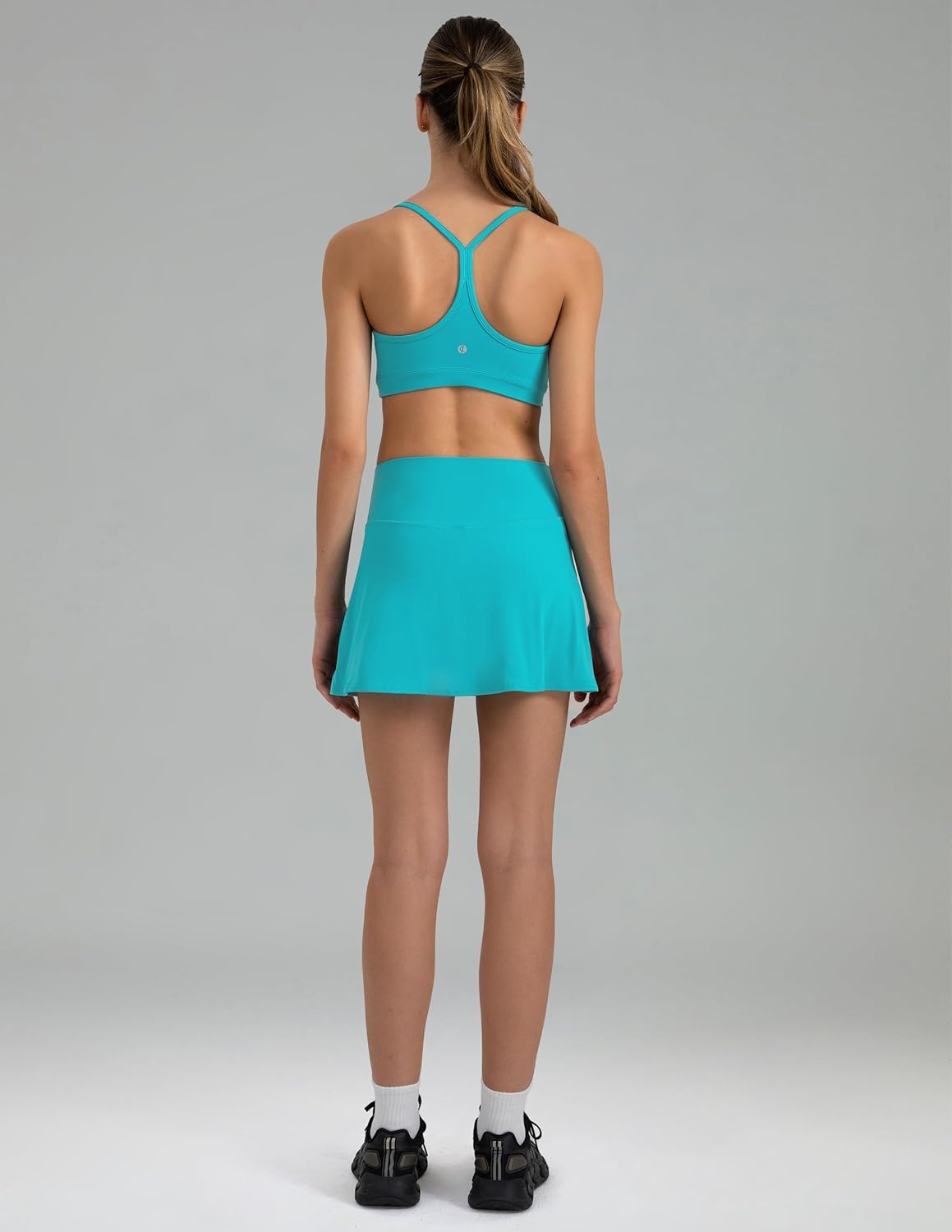 image:imageColorfulkoala Dreamlux Skirts for Women High Rise Athletic Golf Tennis Skorts Builtin Shorts with PocketsCeramic Green