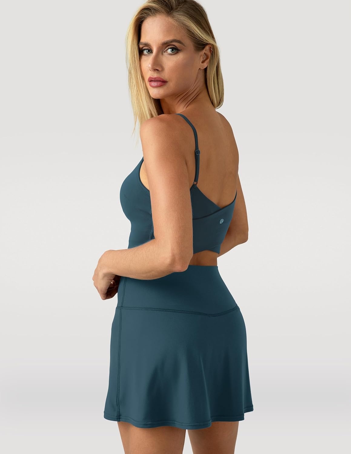 image:imageColorfulkoala Dreamlux Skirts for Women High Rise Athletic Golf Tennis Skorts Builtin Shorts with PocketsDark Jasper