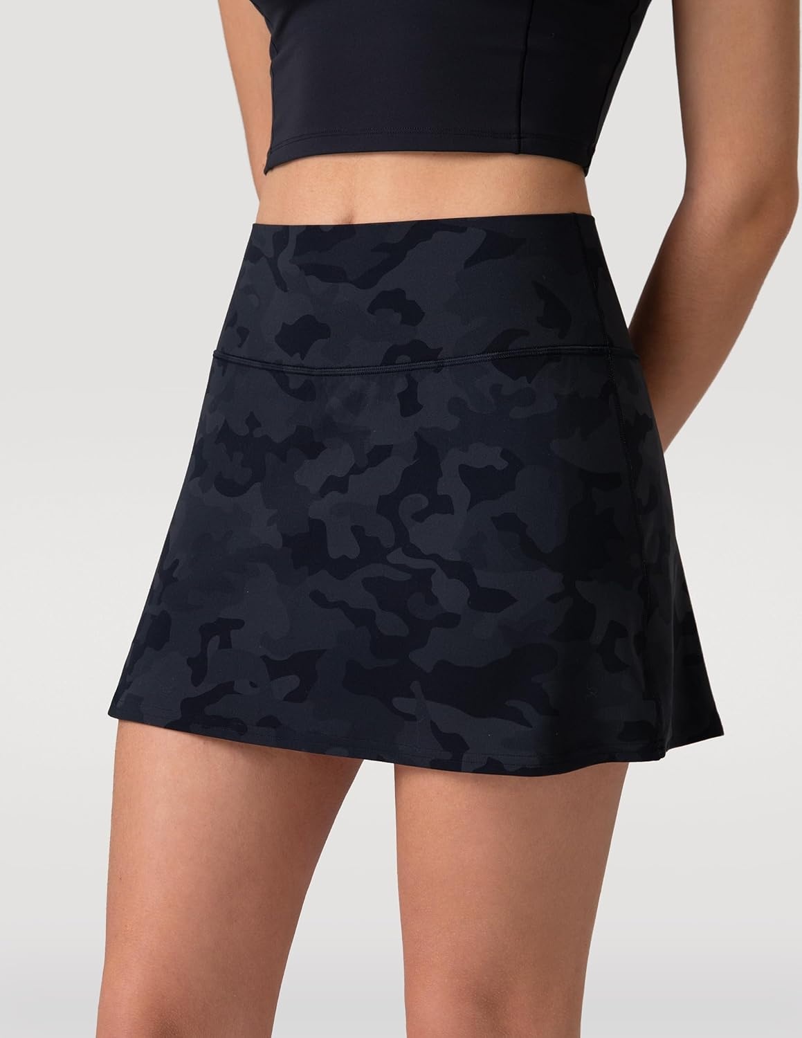 image:imageColorfulkoala Dreamlux Skirts for Women High Rise Athletic Golf Tennis Skorts Builtin Shorts with PocketsGrey Camouflage