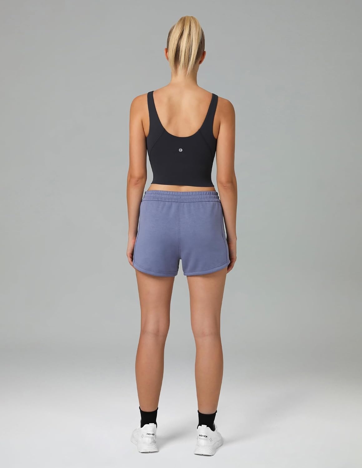 image:imageColorfulkoala Dreamlux Womens Padded Sports Bra High Neck UBack Yoga Running Workout Athletic Tank Top with Removable CupsDark Carbon