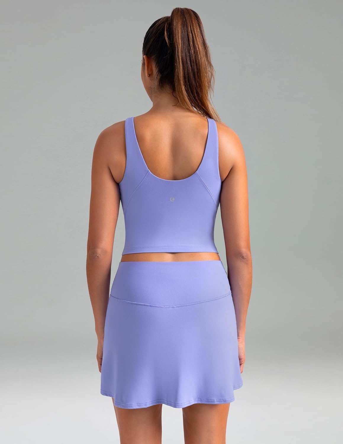 image:imageColorfulkoala Dreamlux Womens Padded Sports Bra High Neck UBack Yoga Running Workout Athletic Tank Top with Removable CupsJacaranda Purple