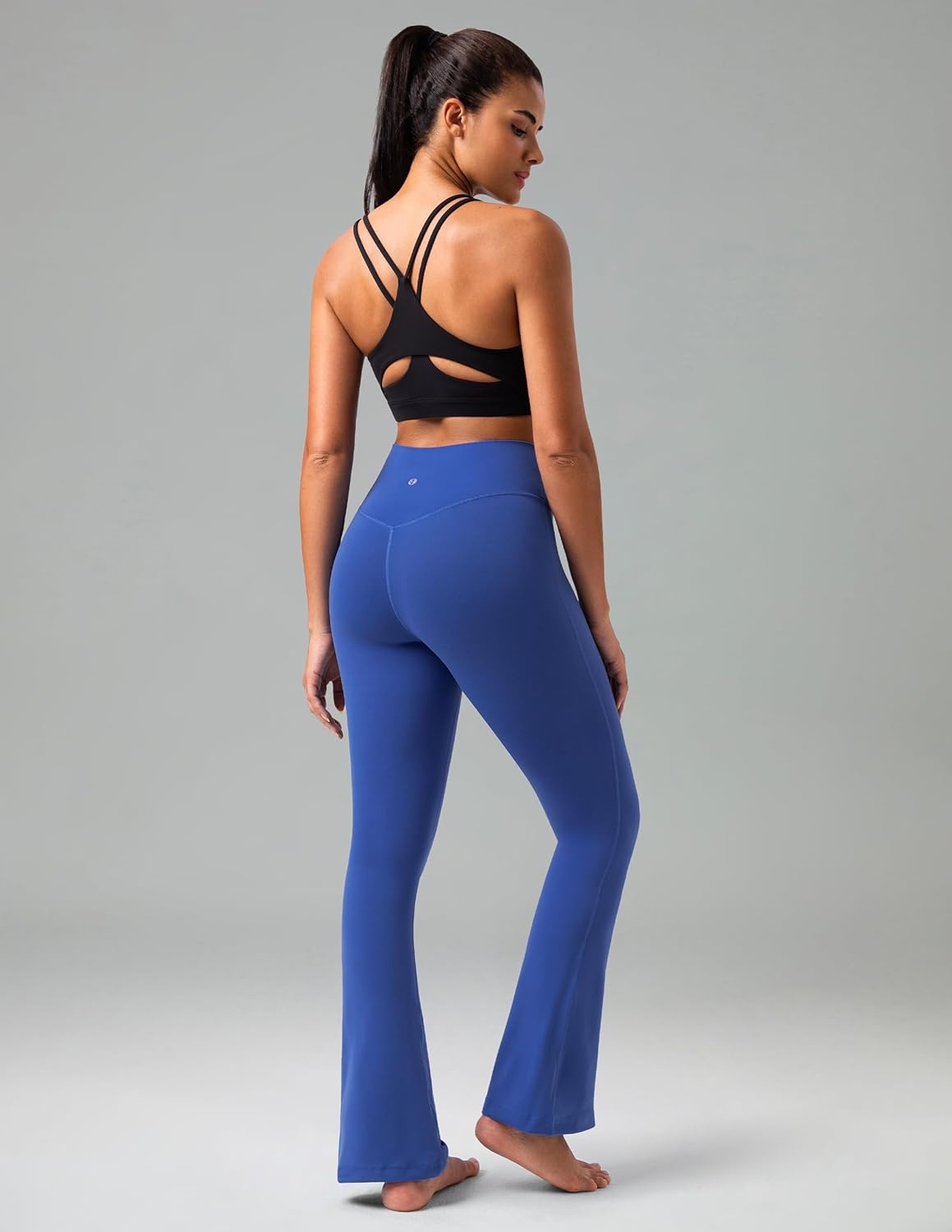 image:imageColorfulkoala No Front Seam Flare Leggings Dreamlux HighWaisted Workout Yoga Pants for Women 275 295 315 InseamBaleine Blue