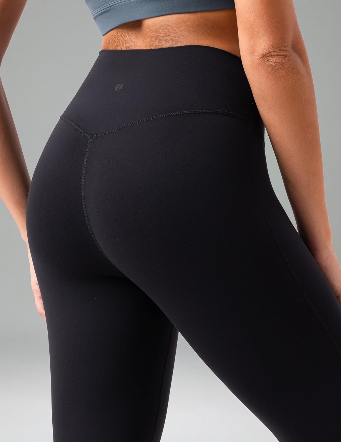 image:imageColorfulkoala No Front Seam Flare Leggings Dreamlux HighWaisted Workout Yoga Pants for Women 275 295 315 InseamBlack